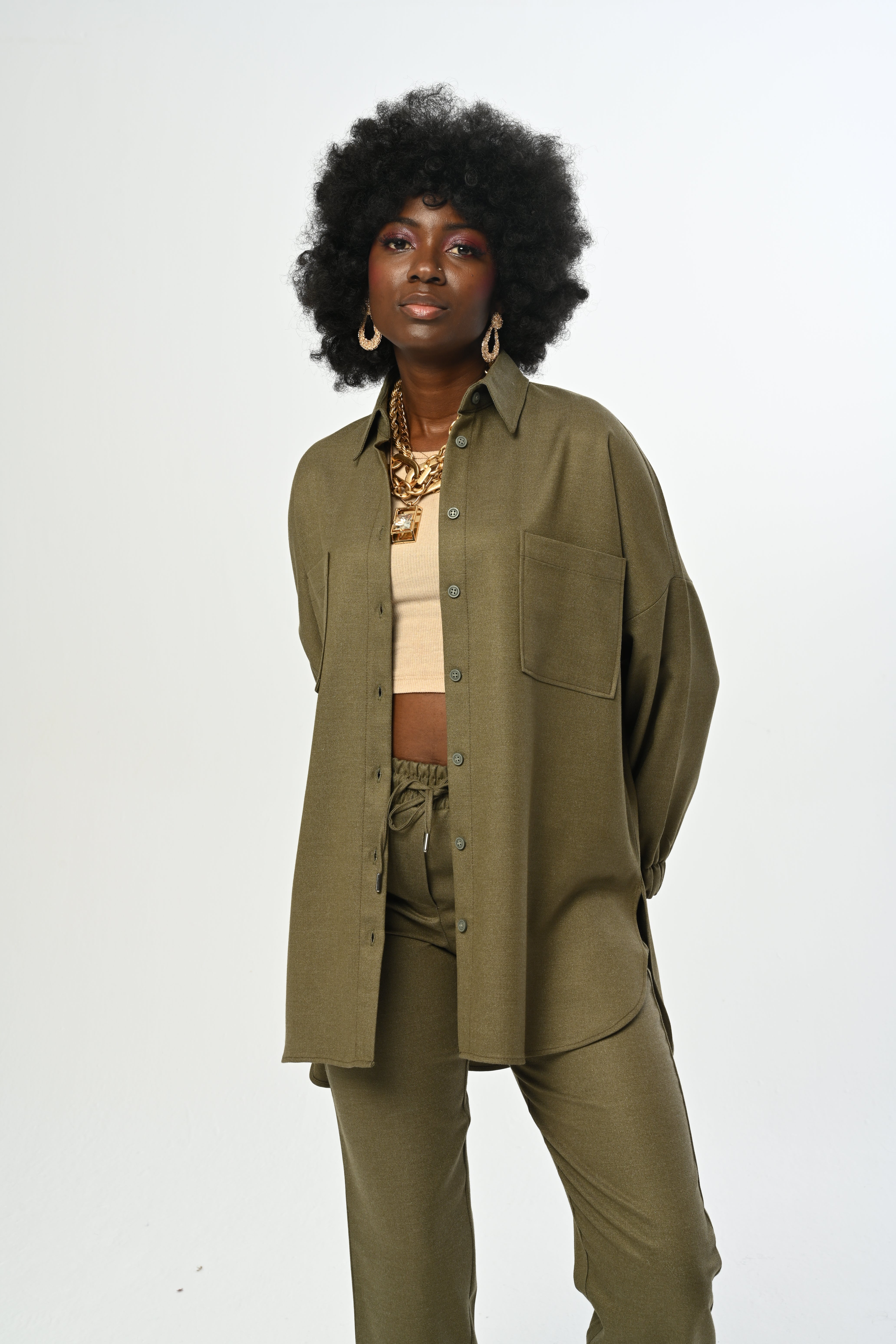 SHIRT - 34135 KHAKI