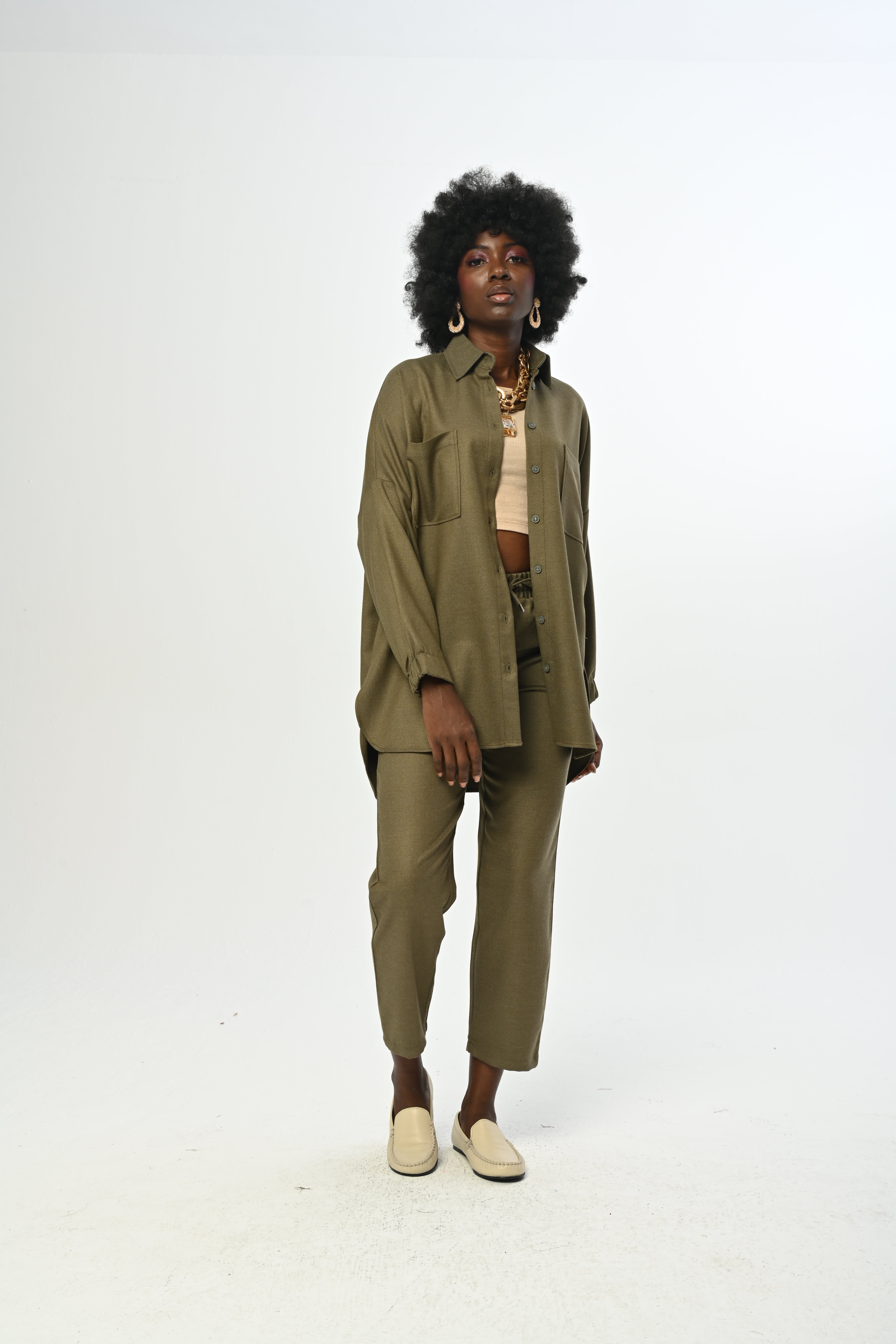 SHIRT - 34135 KHAKI