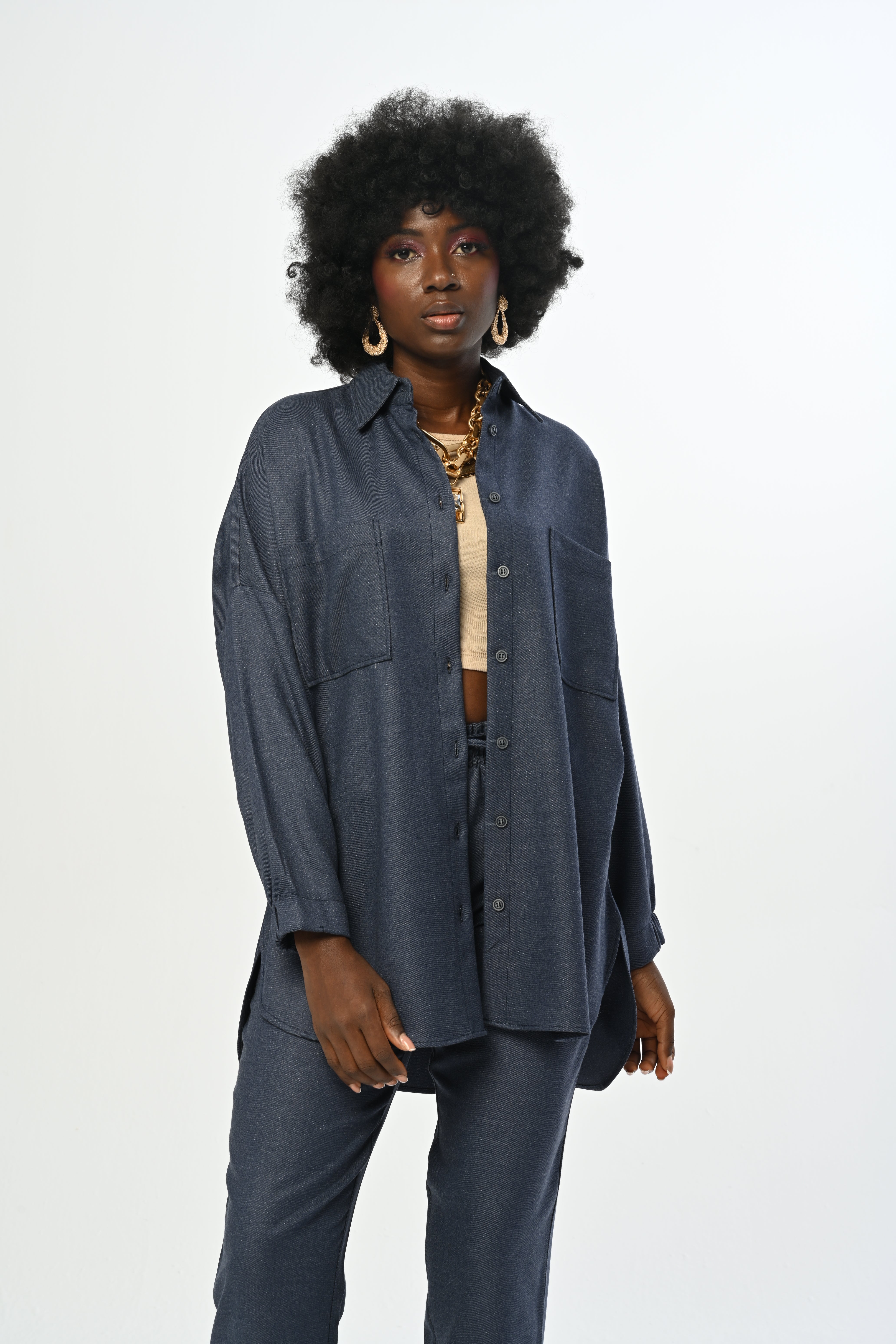 SHIRT - 34135 NAVY BLUE