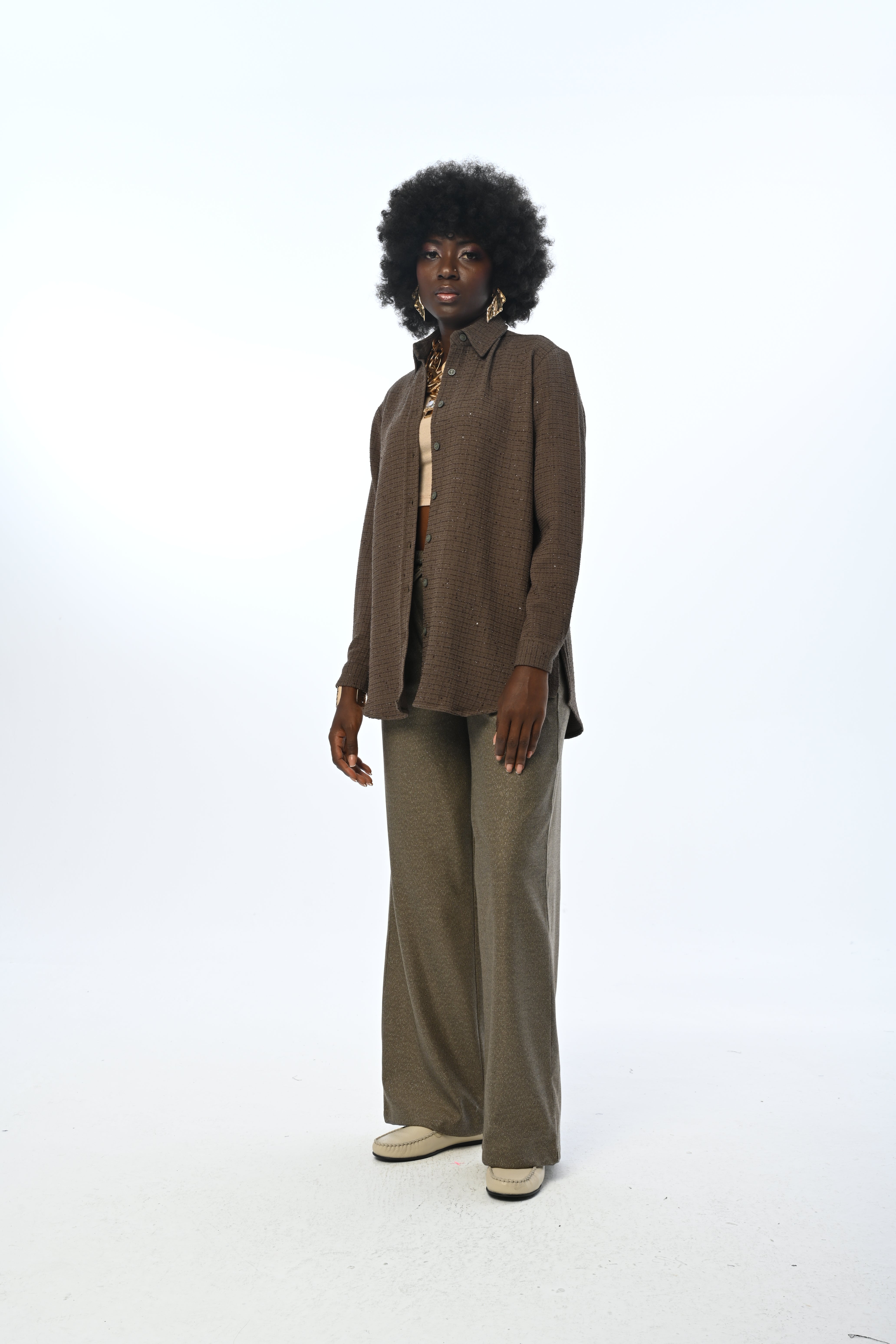 SHIRT - 34176 KHAKI