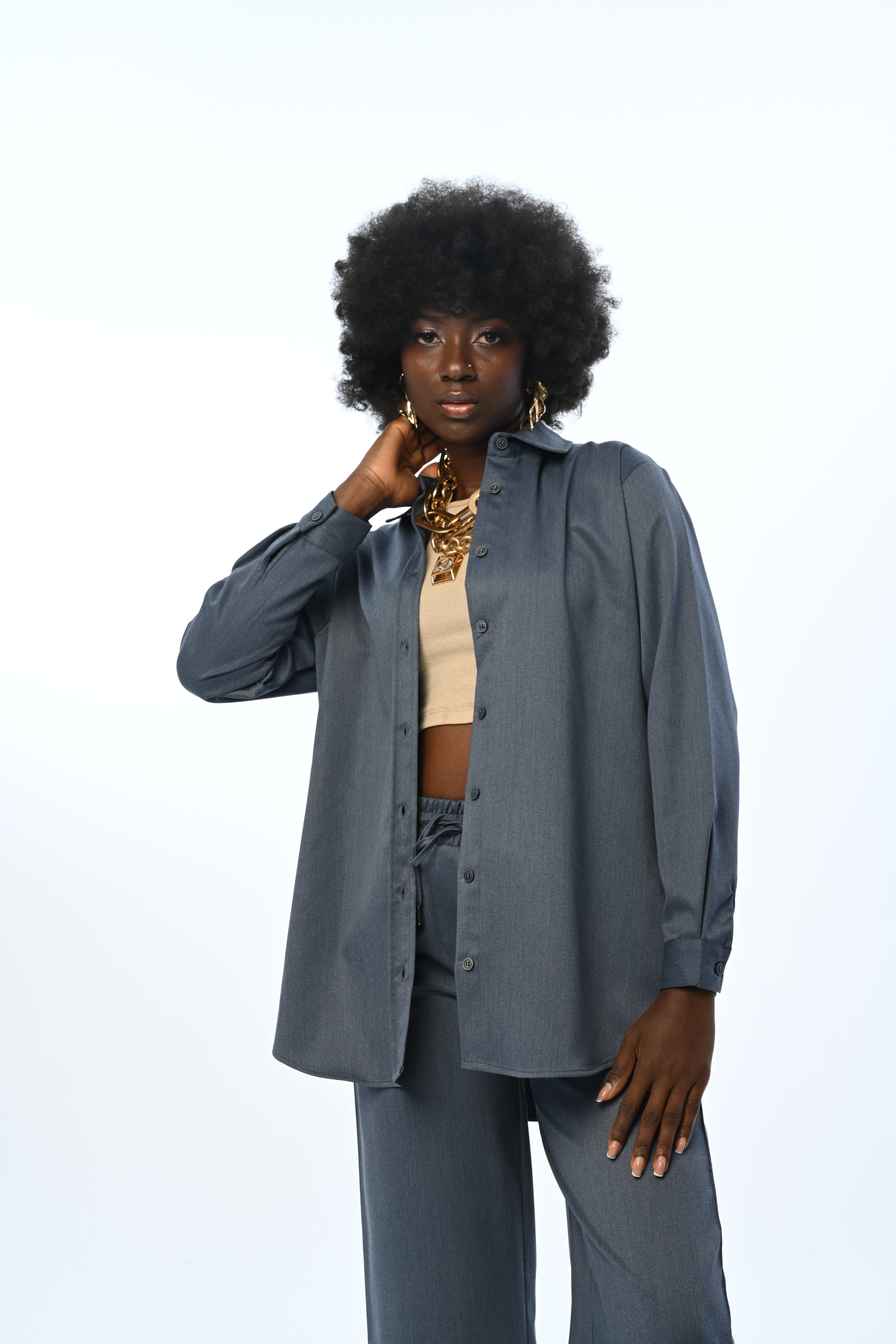SHIRT - 34177 NAVY BLUE
