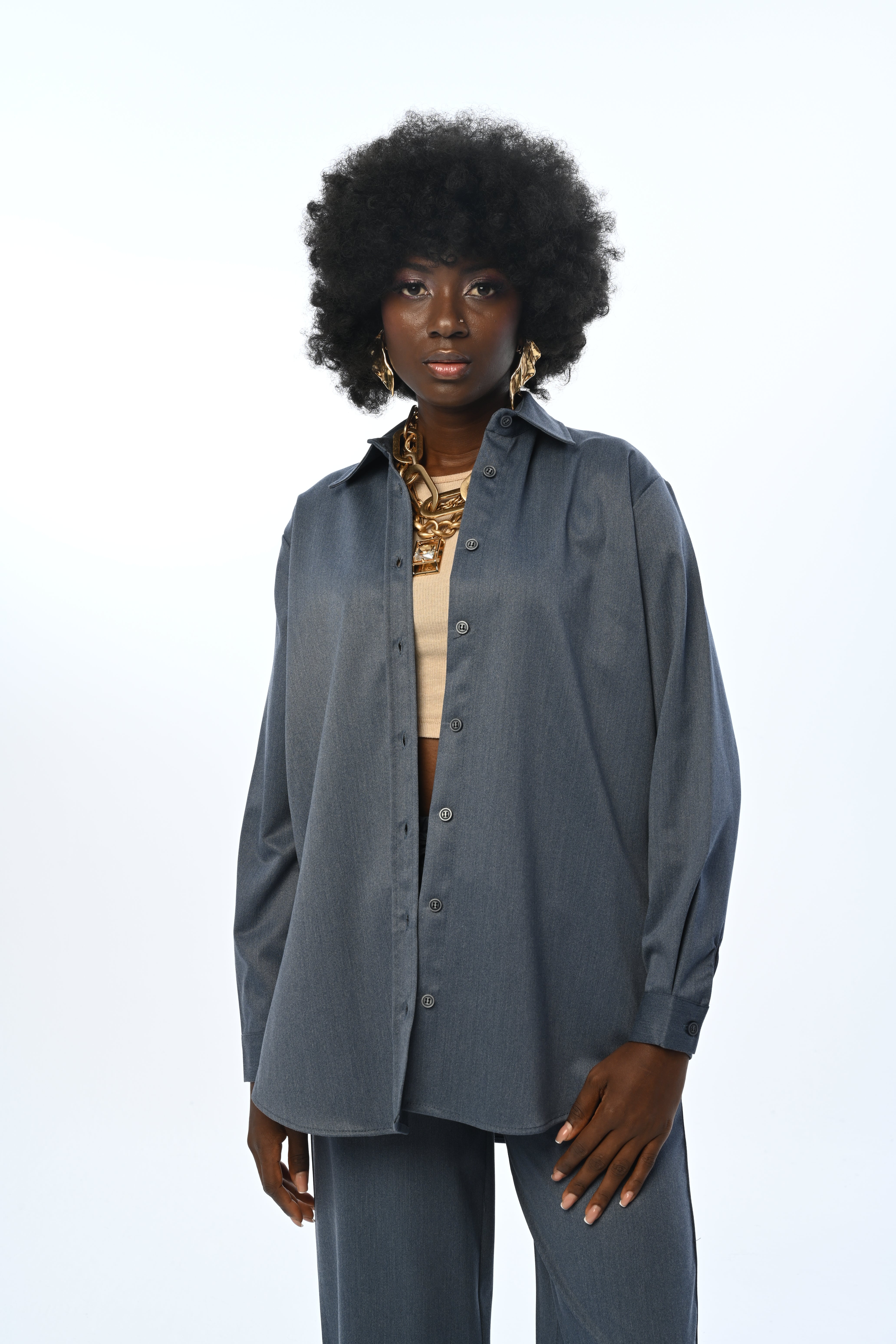 SHIRT - 34177 NAVY BLUE