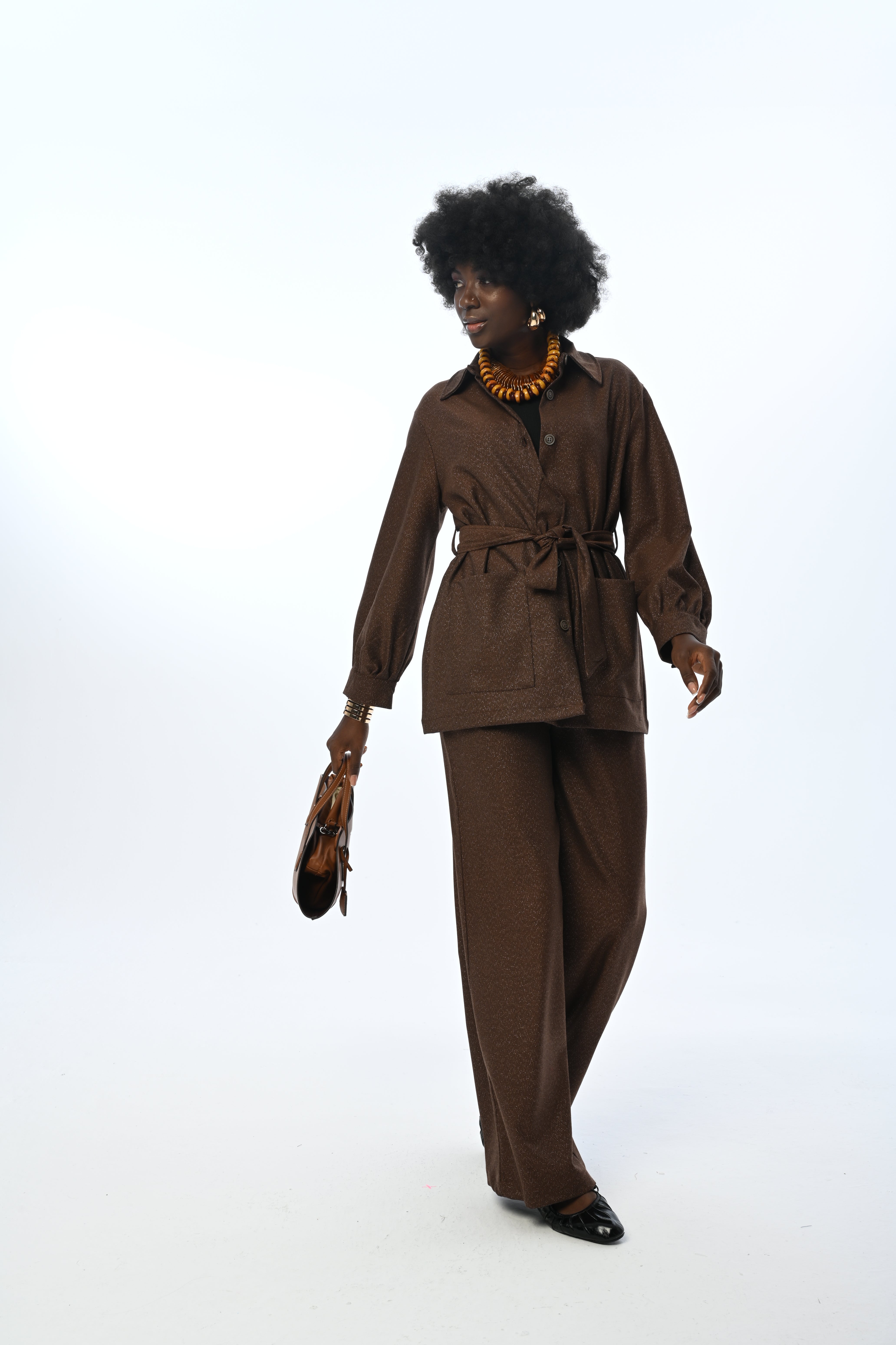 SHIRT - 34183 BROWN