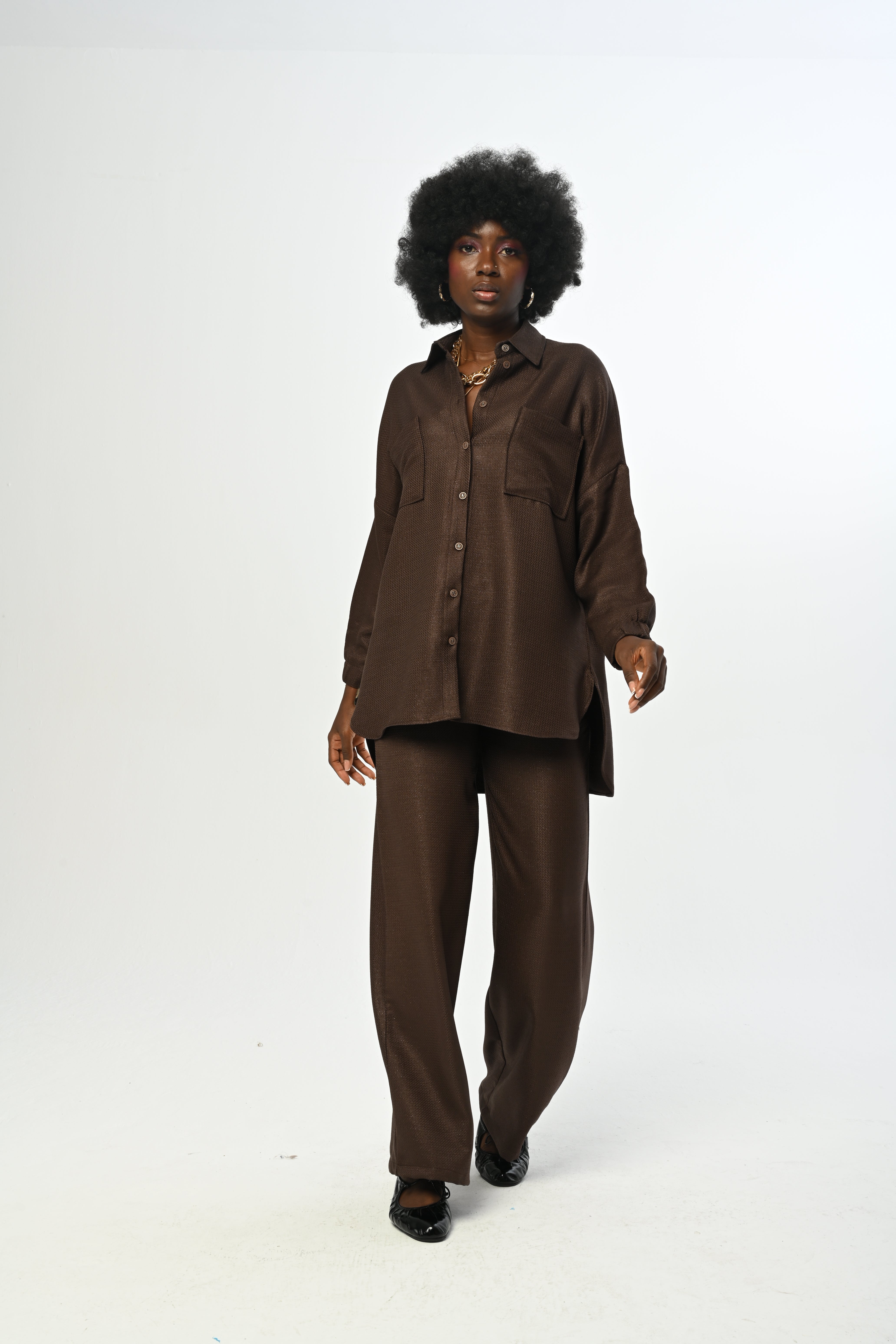 SHIRT - 34184 BROWN