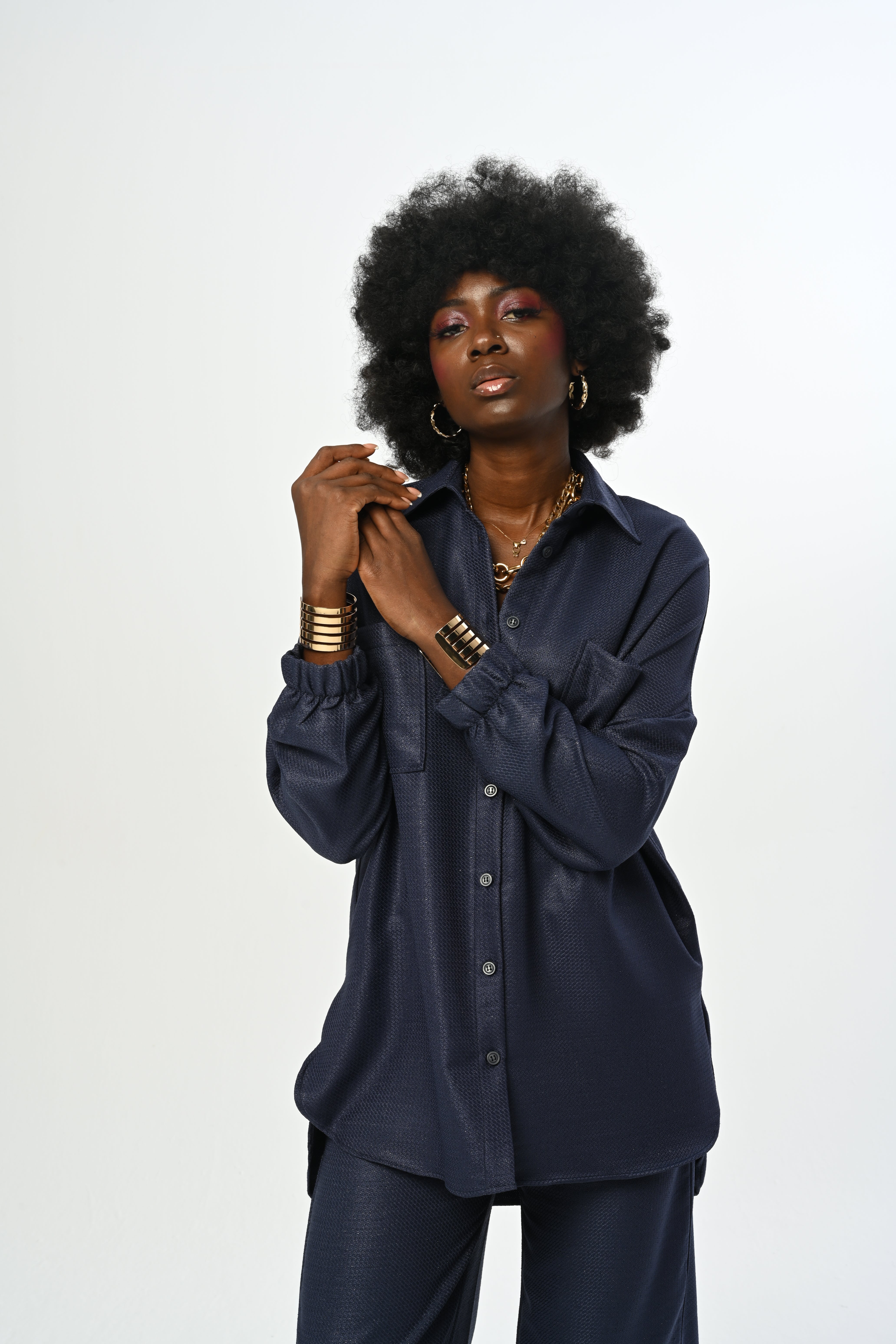 SHIRT - 34184 NAVY BLUE
