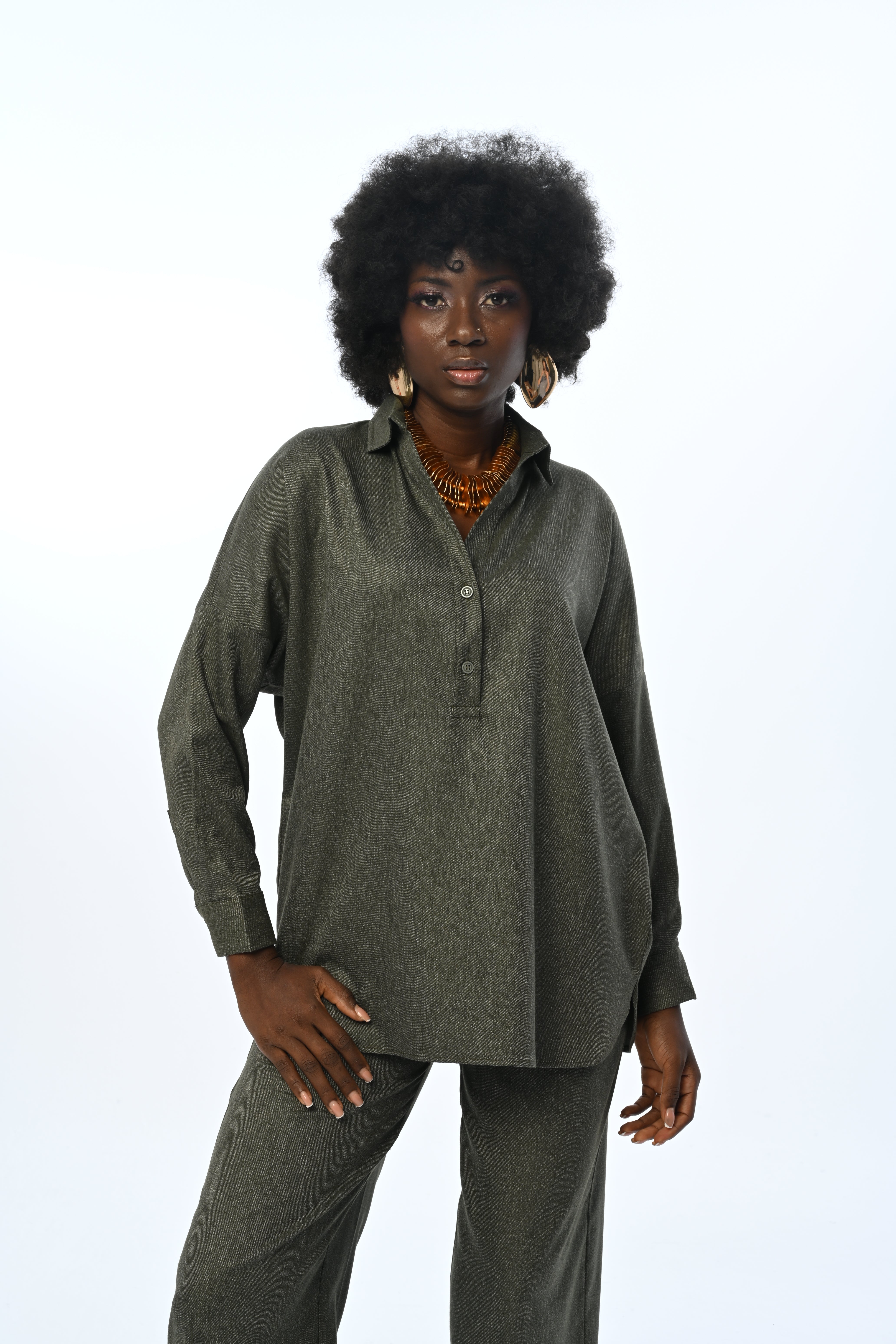 SHIRT - 34201 KHAKI