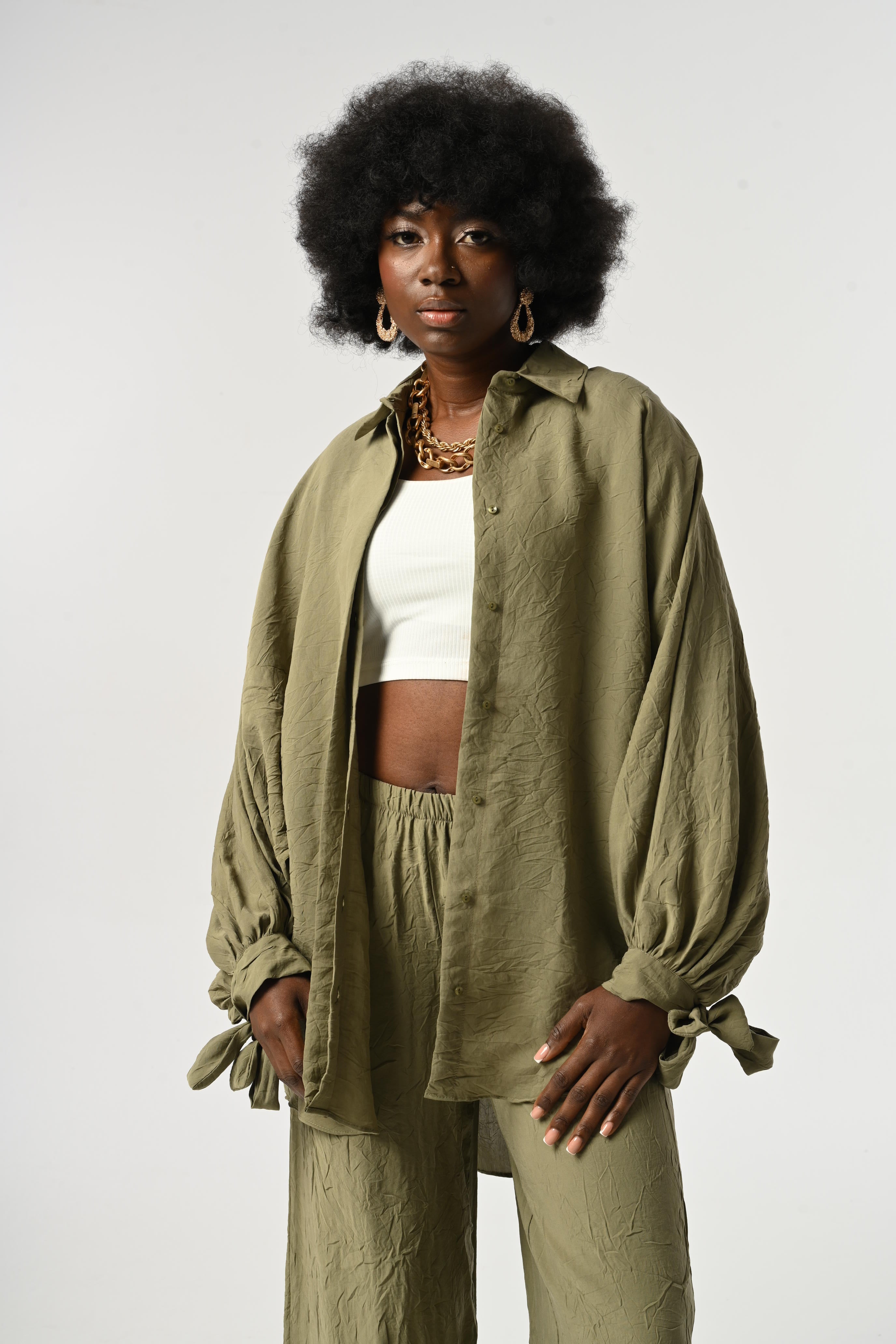 SHIRT - 34474 KHAKI