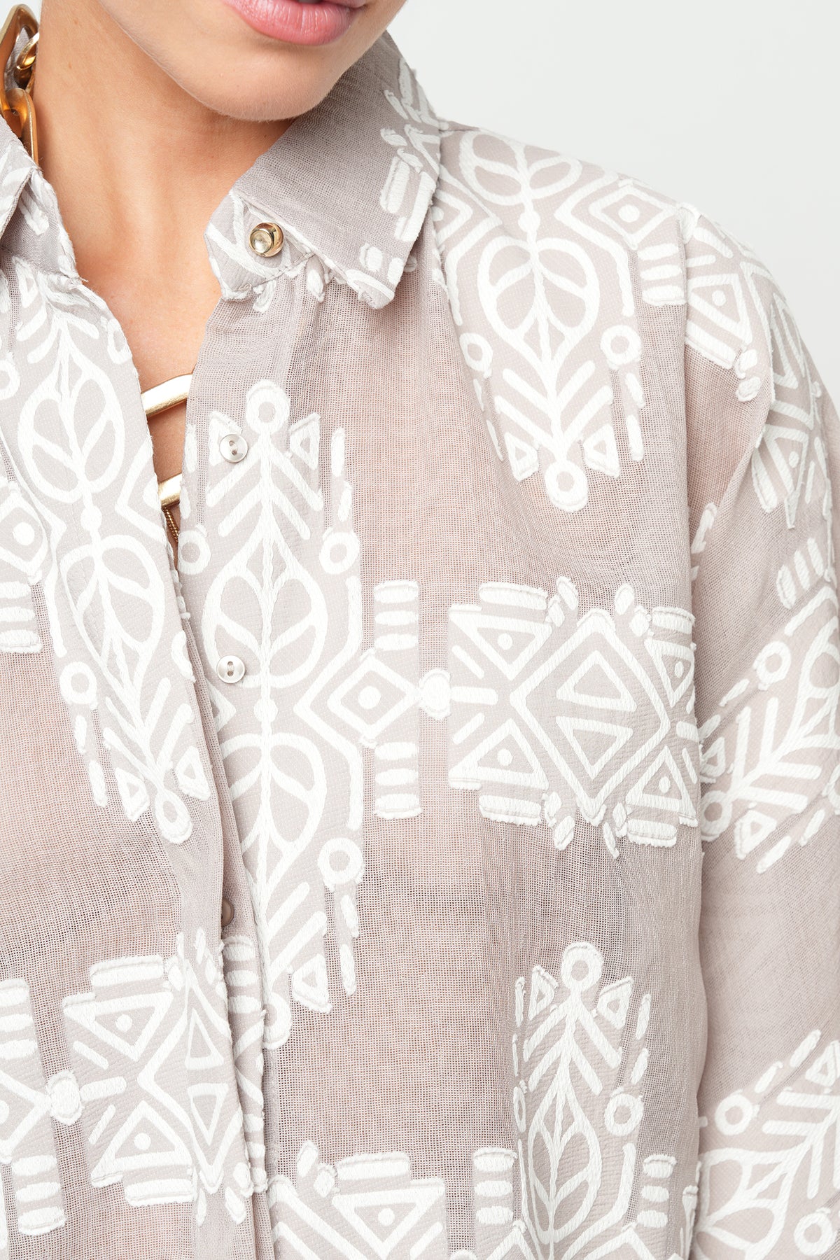 Orfeonegro Koldan Bağlama Detaylı Oversize Gömlek