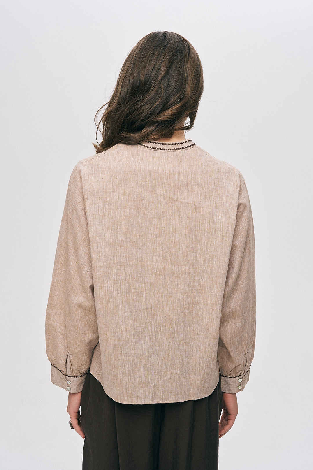 Orfeonegro Etnik Nakışlı ve Püskül Detaylı Bohem Bluz