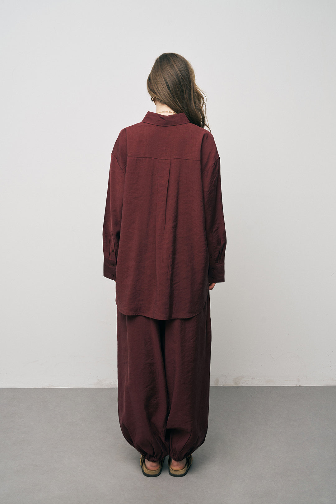 Orfeonegro Cep Detaylı Bordo Basic Gömlek