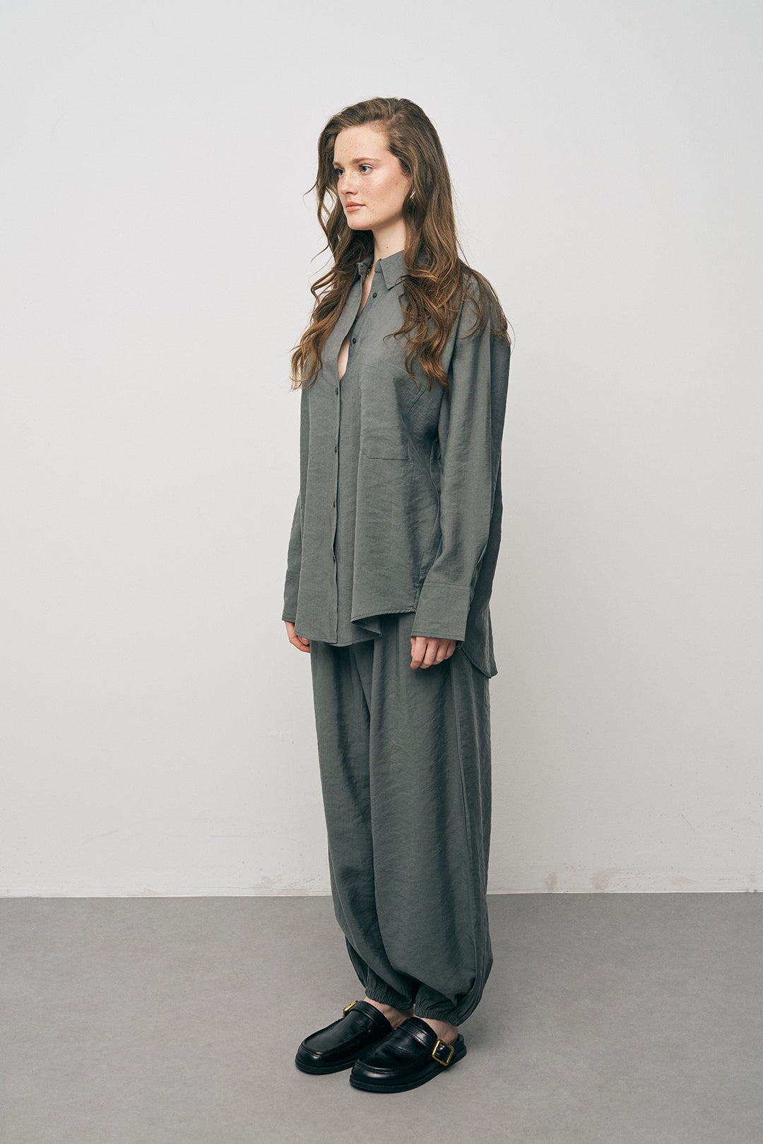 Orfeonegro Cep Detaylı Haki Basic Gömlek