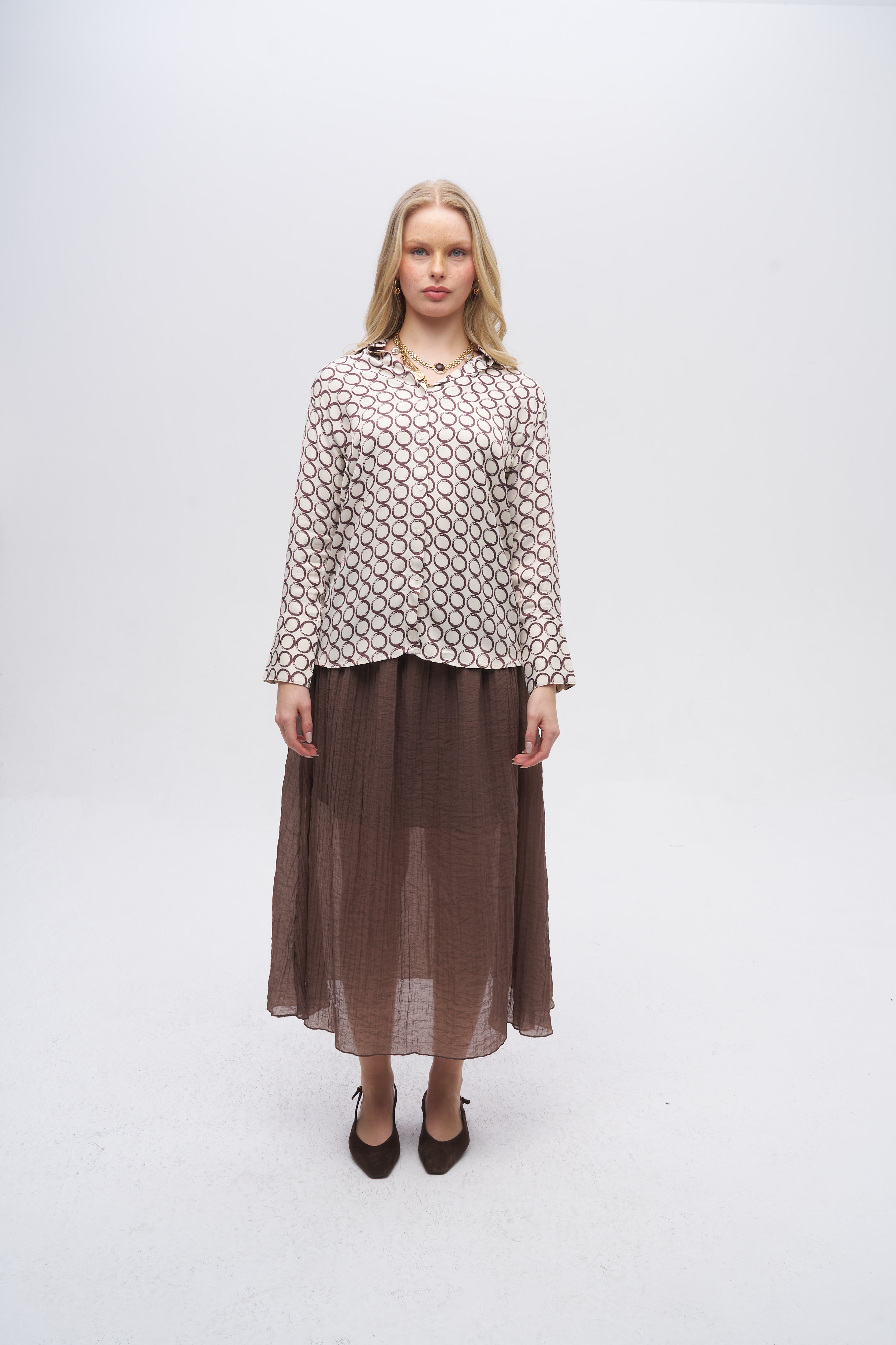 Halka Desenli Gömlek