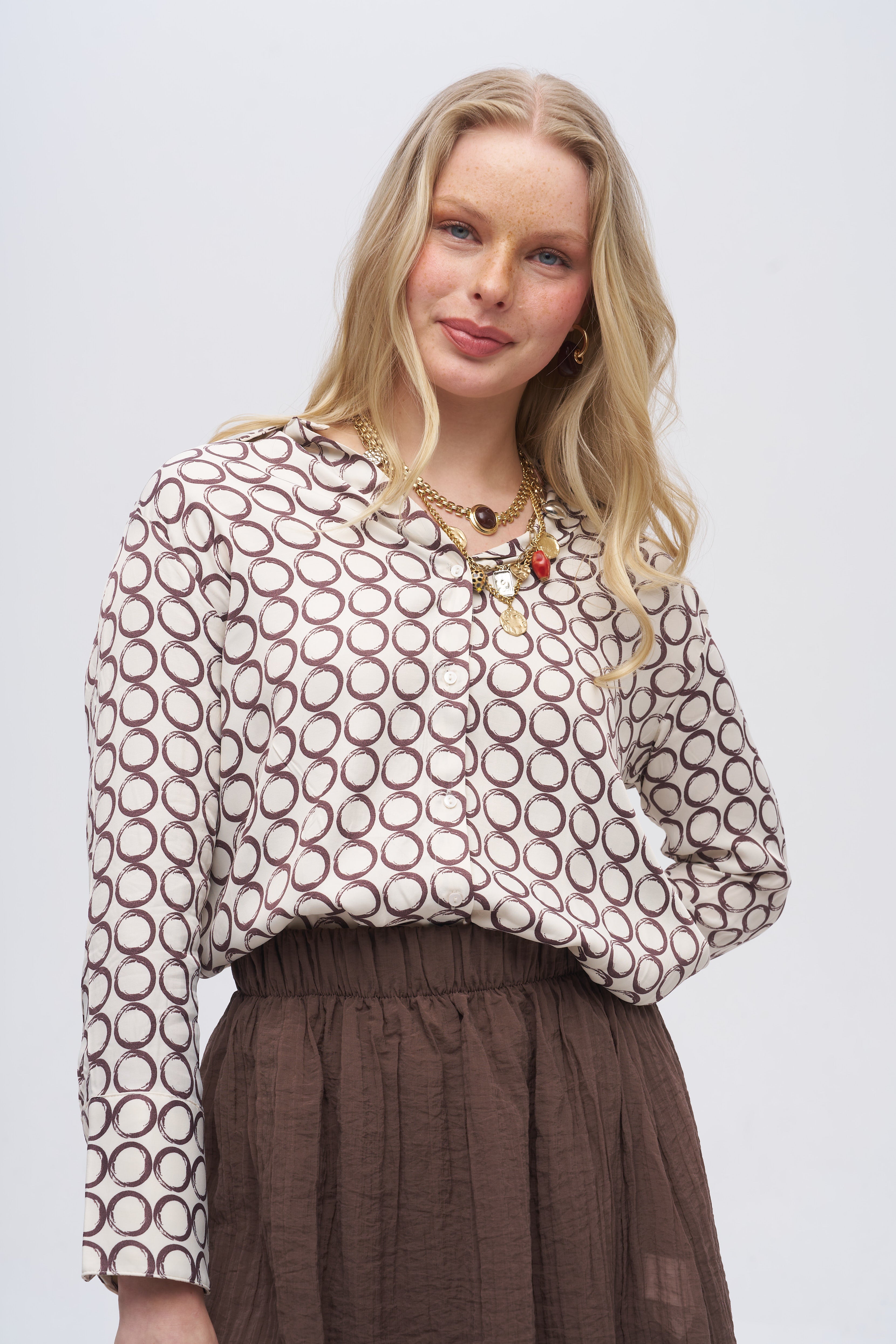 Halka Desenli Gömlek