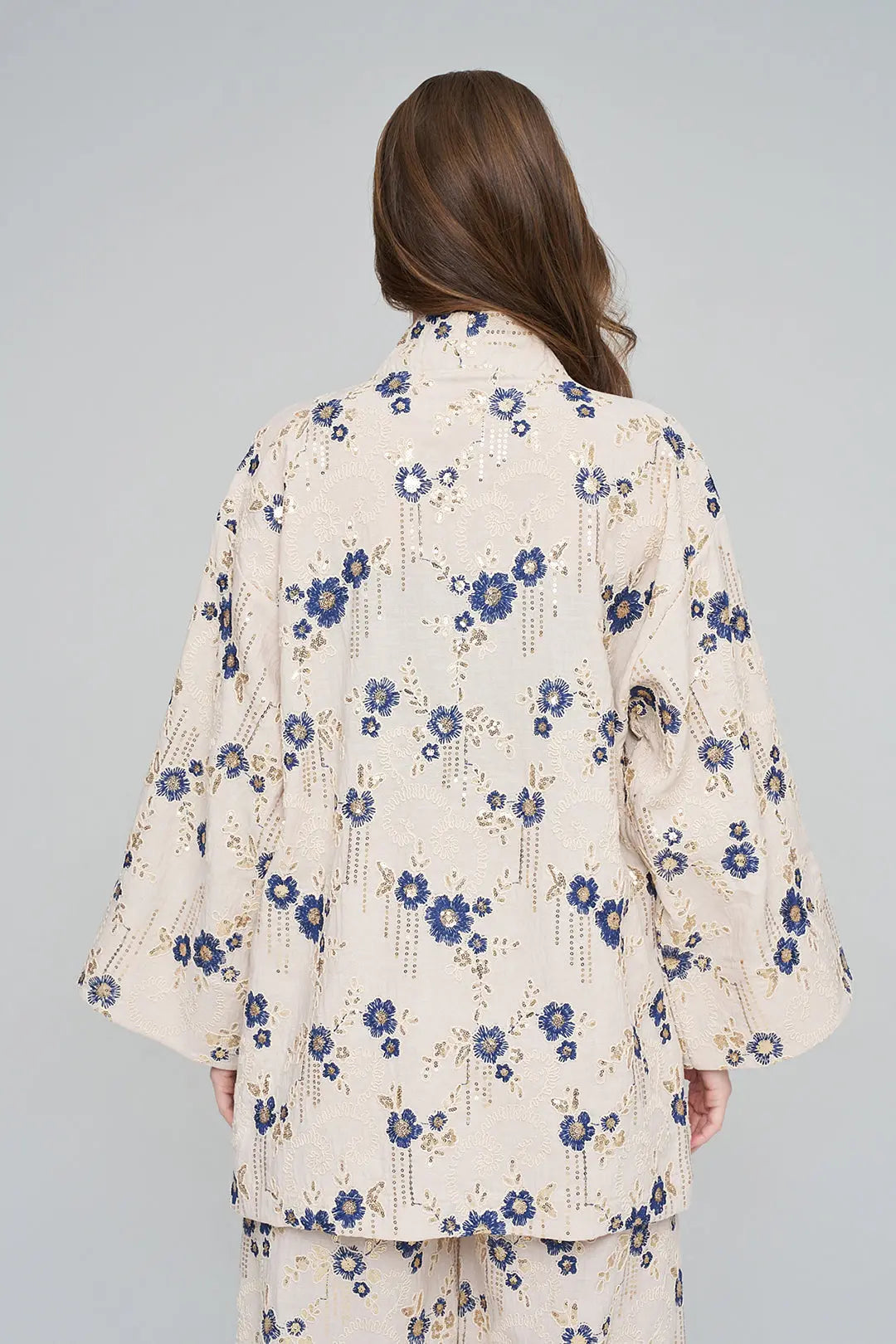 Nakışlı ve Payetli Tasarım Kimono Laci ORFEONEGRO