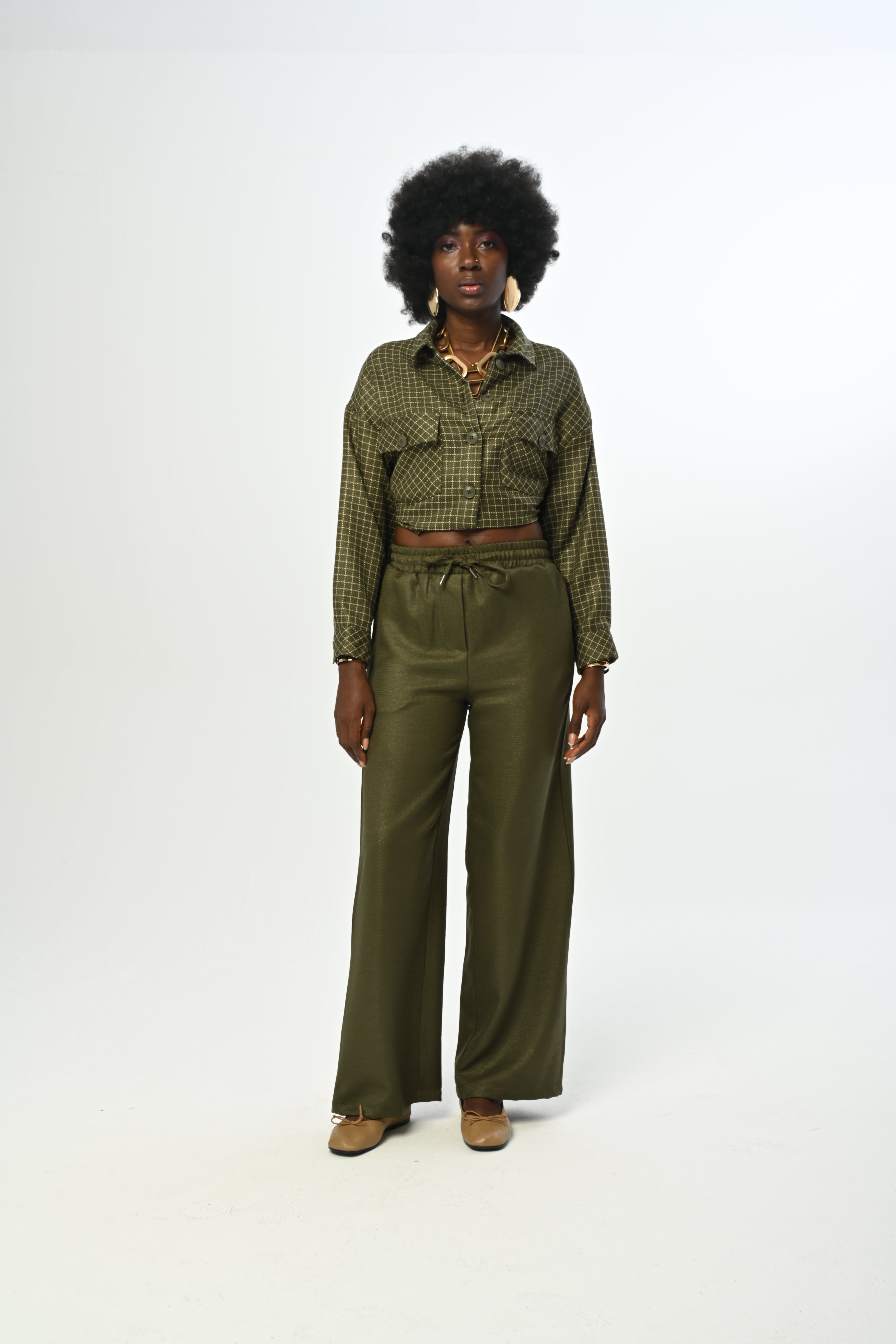 TROUSERS - 45114 KHAKI