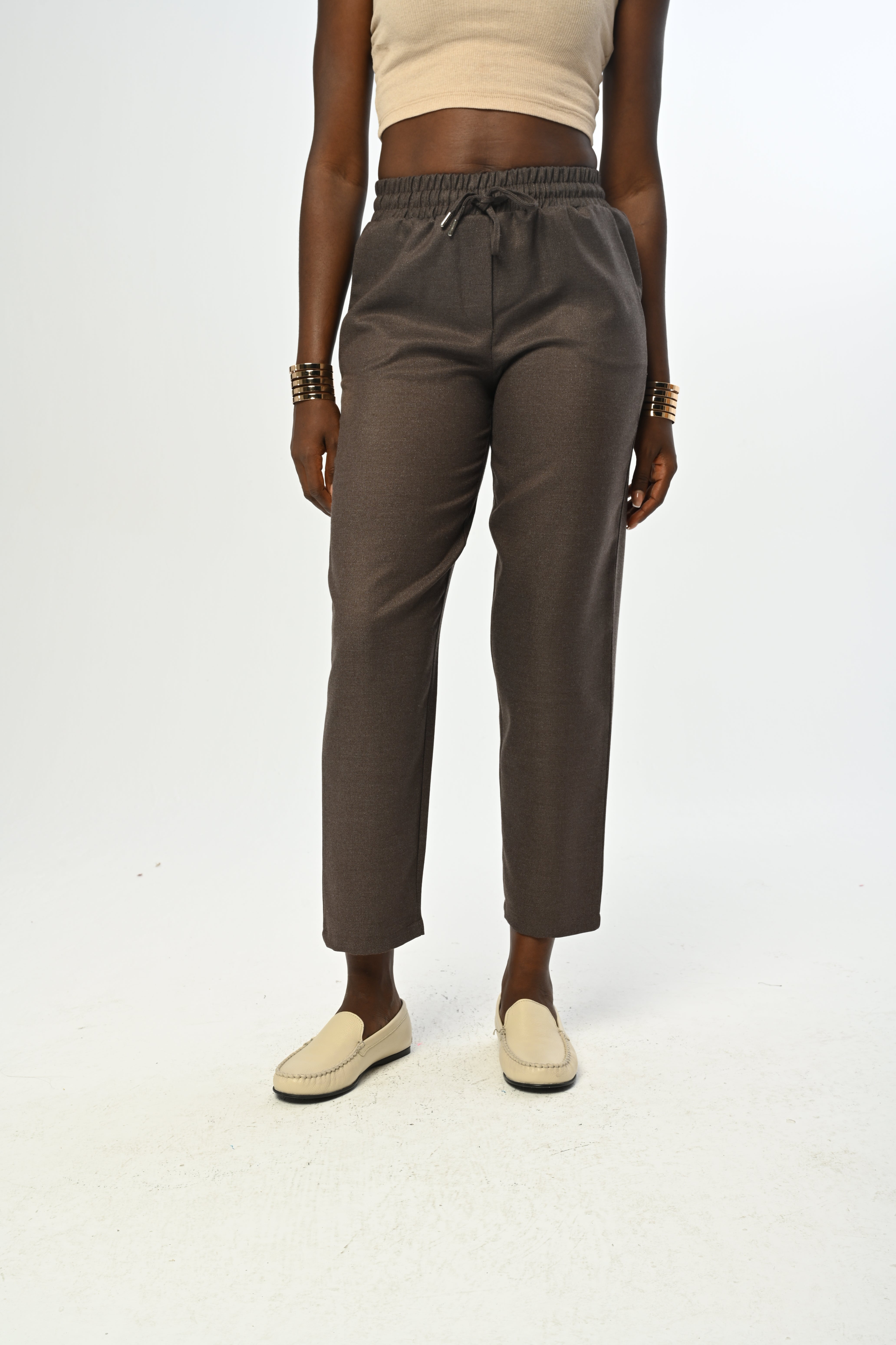 TROUSERS - 45116 BROWN