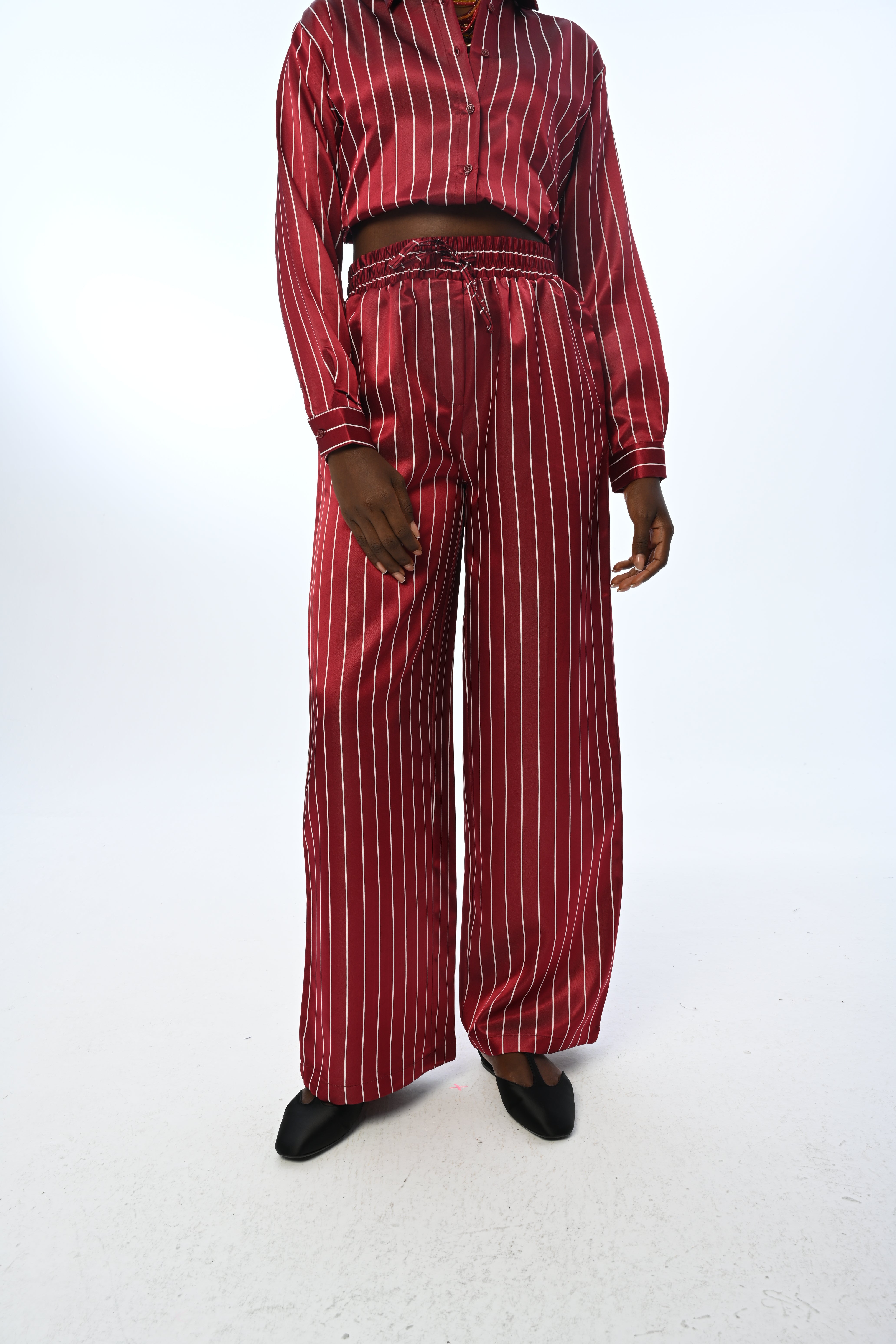 TROUSERS - 45132 CLARET RED
