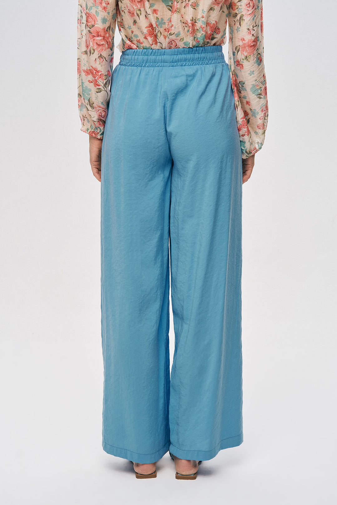 Bol Paça Rahat Kalıp Kumaş Pantolon A.Mavi