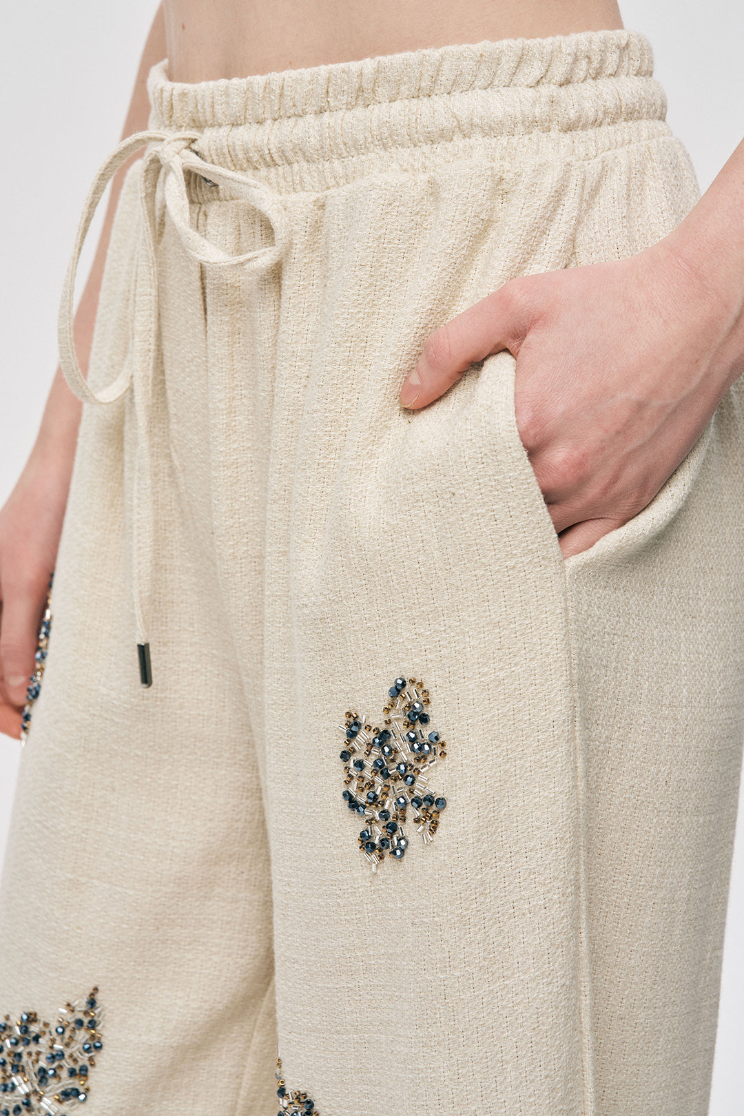 Orfeonegro Boncuk İşlemeli Palazzo Pantolon