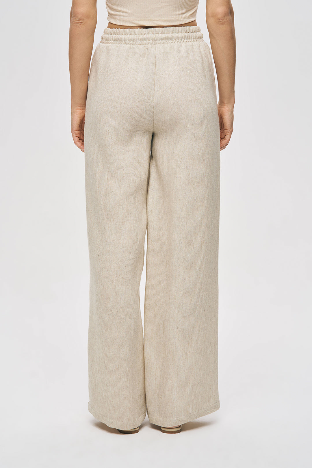 Orfeonegro Rahat Kalıp Palazzo Keten Pantolon