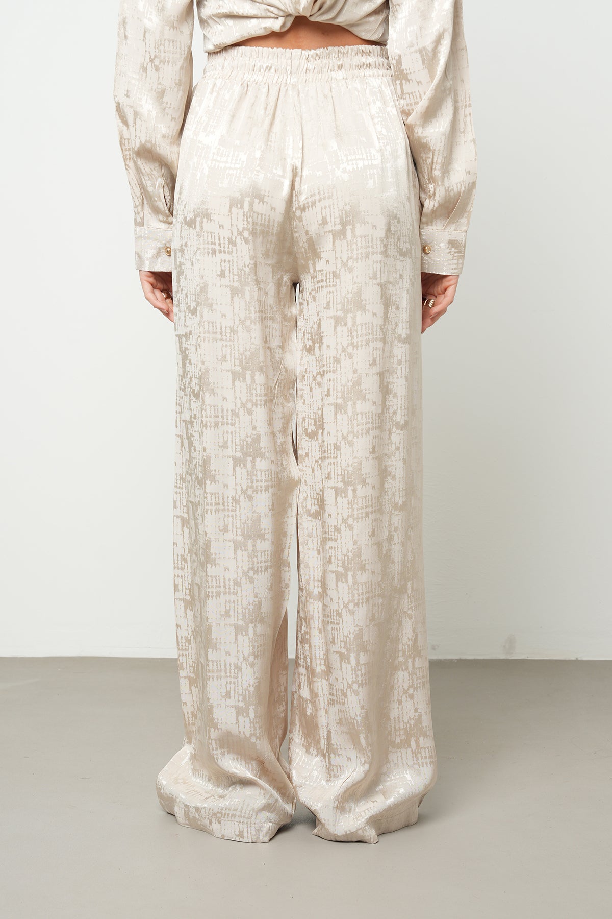 Orfeonegro Desenli Palazzo Kadın Pantolon