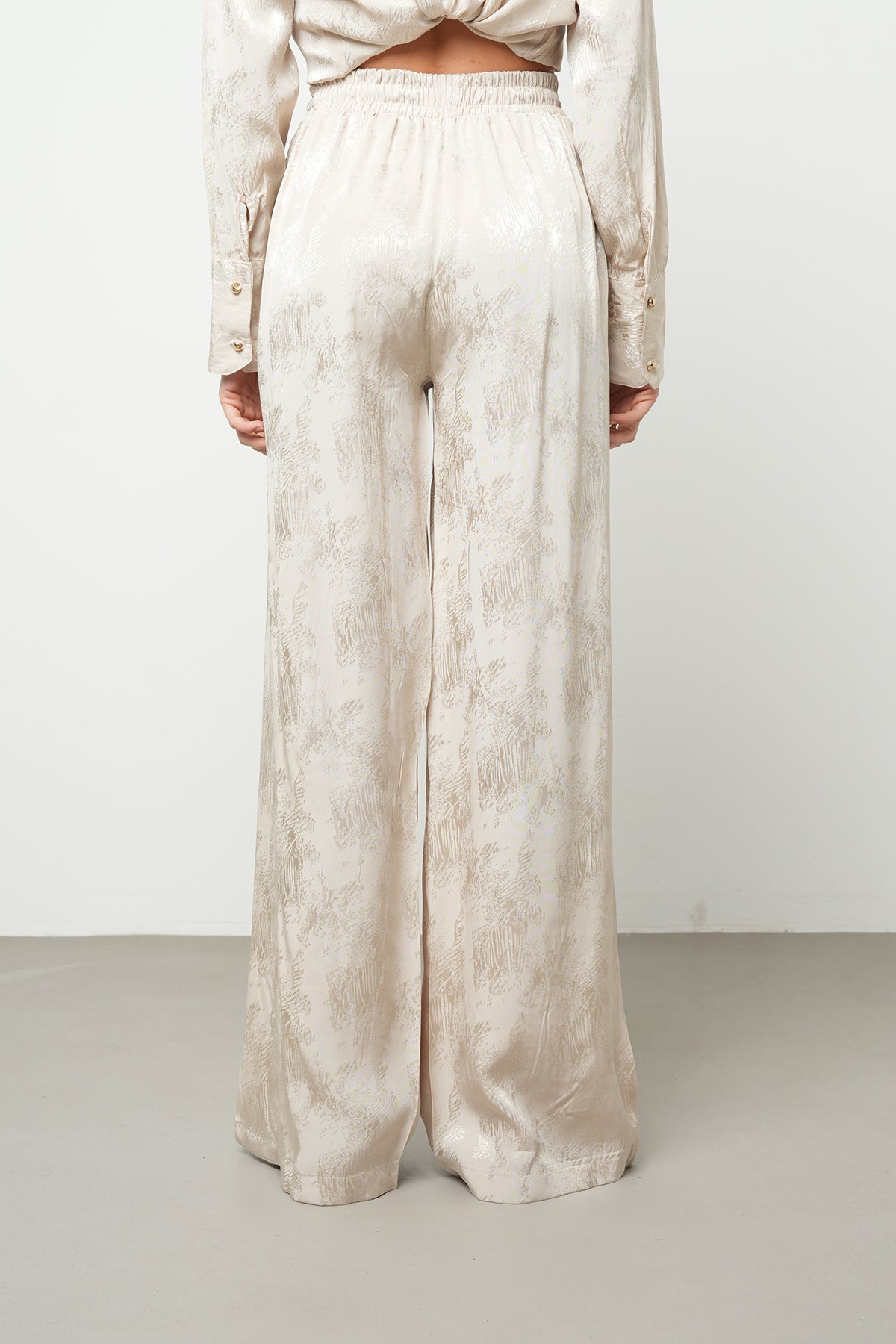 Orfeonegro Deasenli Jakar Kumaş Palazzo Pantolon