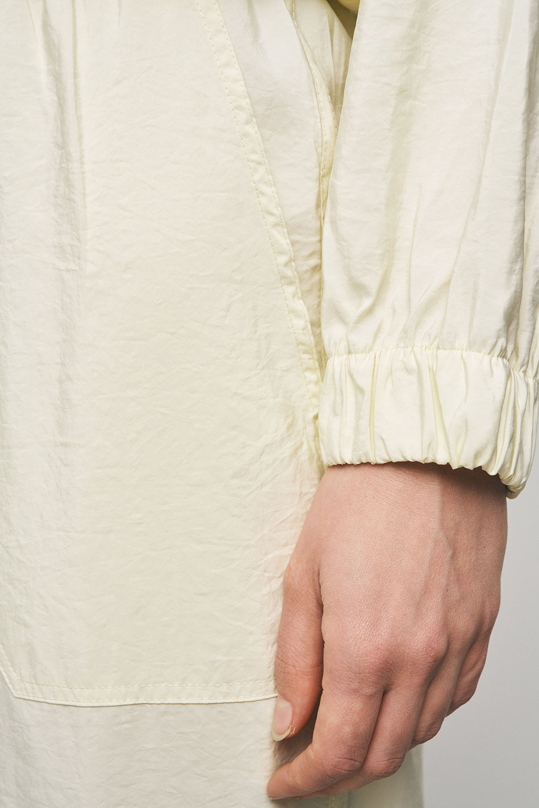 Orfeonegro Beli Lastikli ve Paçası Bağlama Detaylı Sarı Pantolon