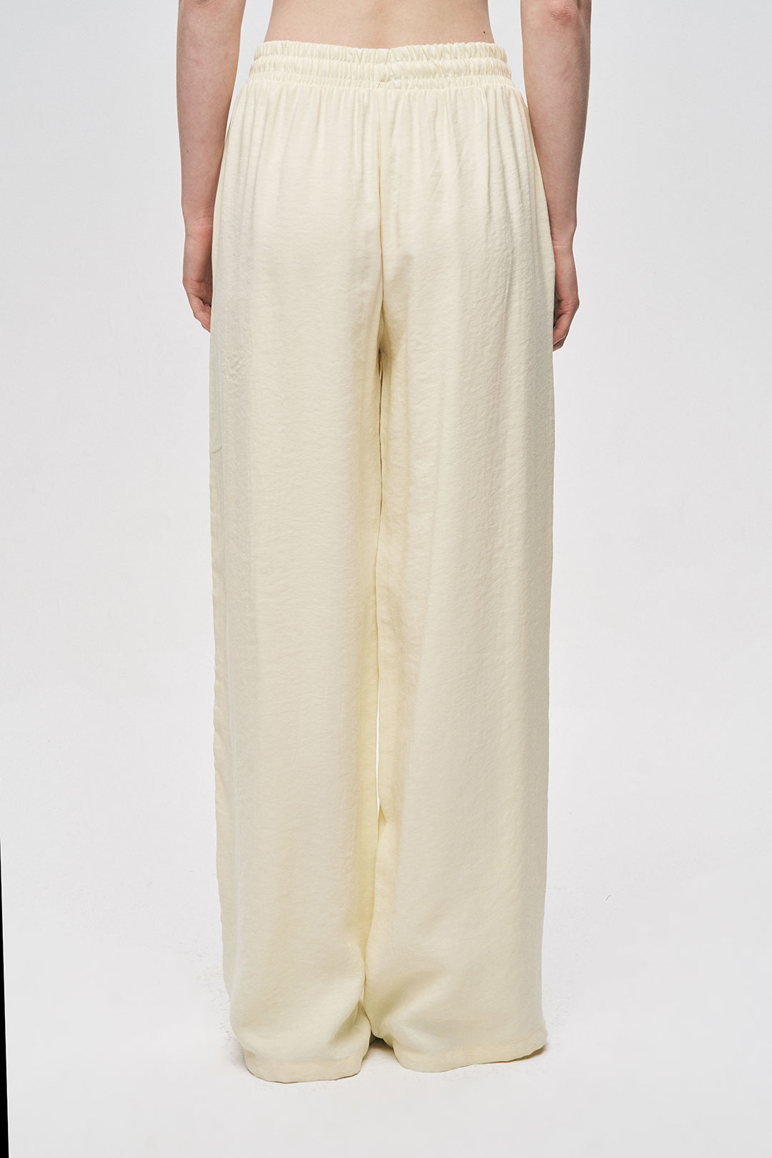 Orfeonegro Boncuklu Yan Şeritli Beli Bağcıklı Pantolon Sarı