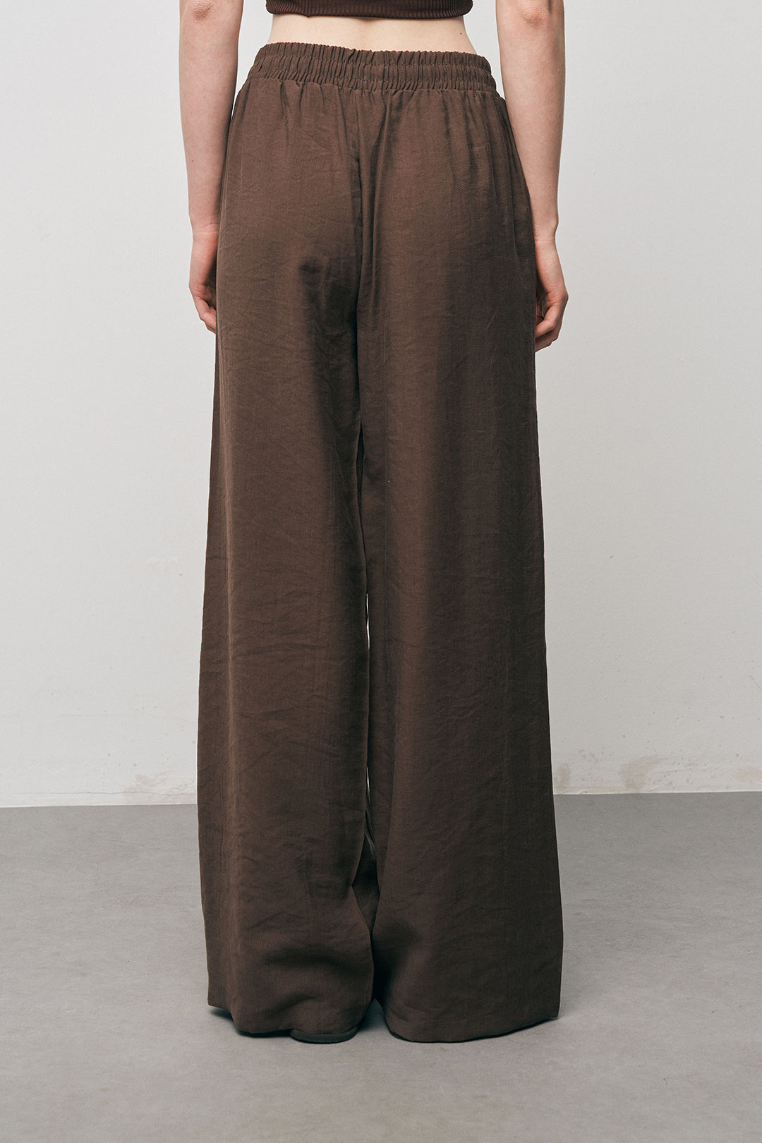 Orfeonegro Kahve Nakış İşlemeli Palazzo Pantolon