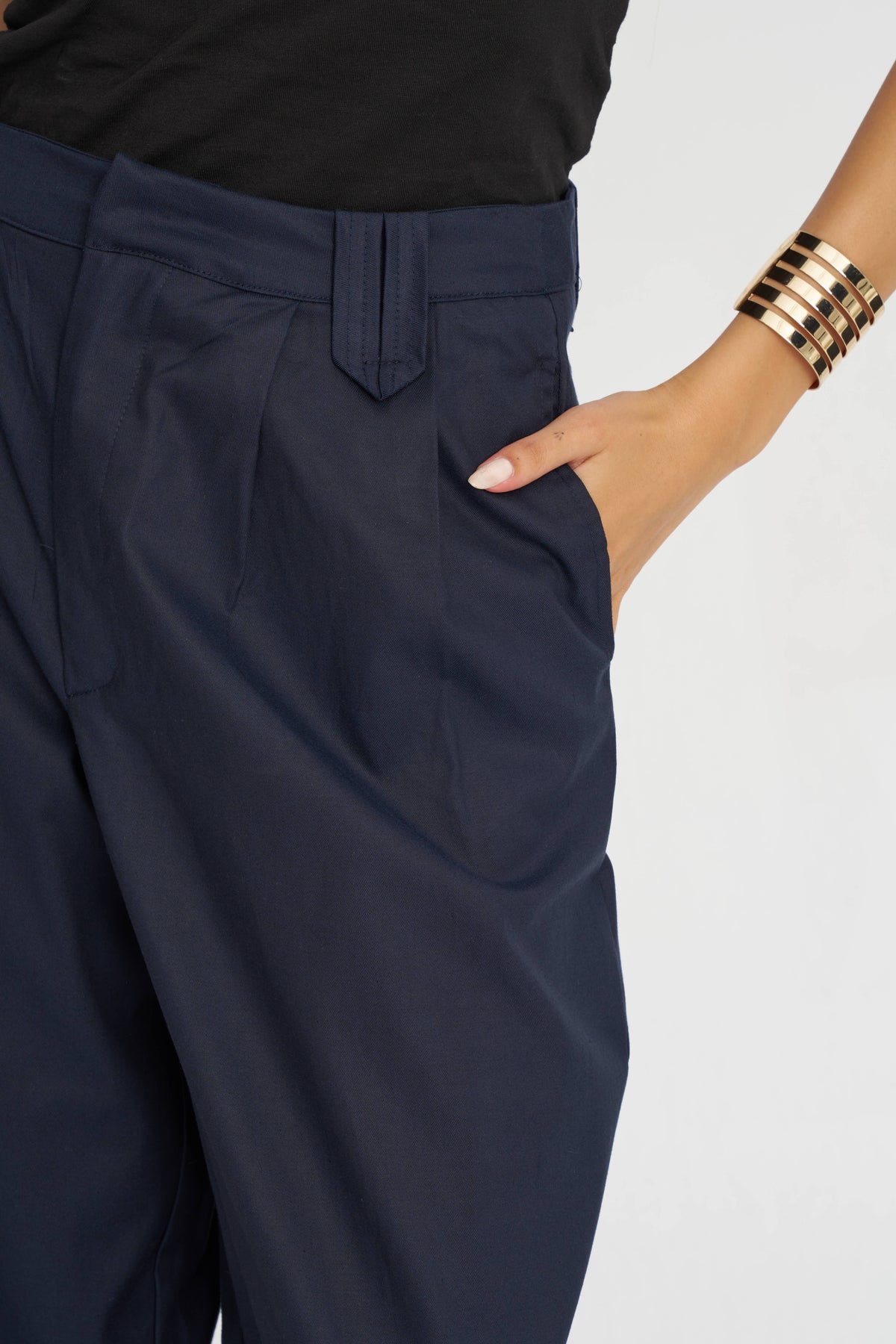 Toptan Duble Paça Tencel Karışımlı Kadın Pantolon Laci