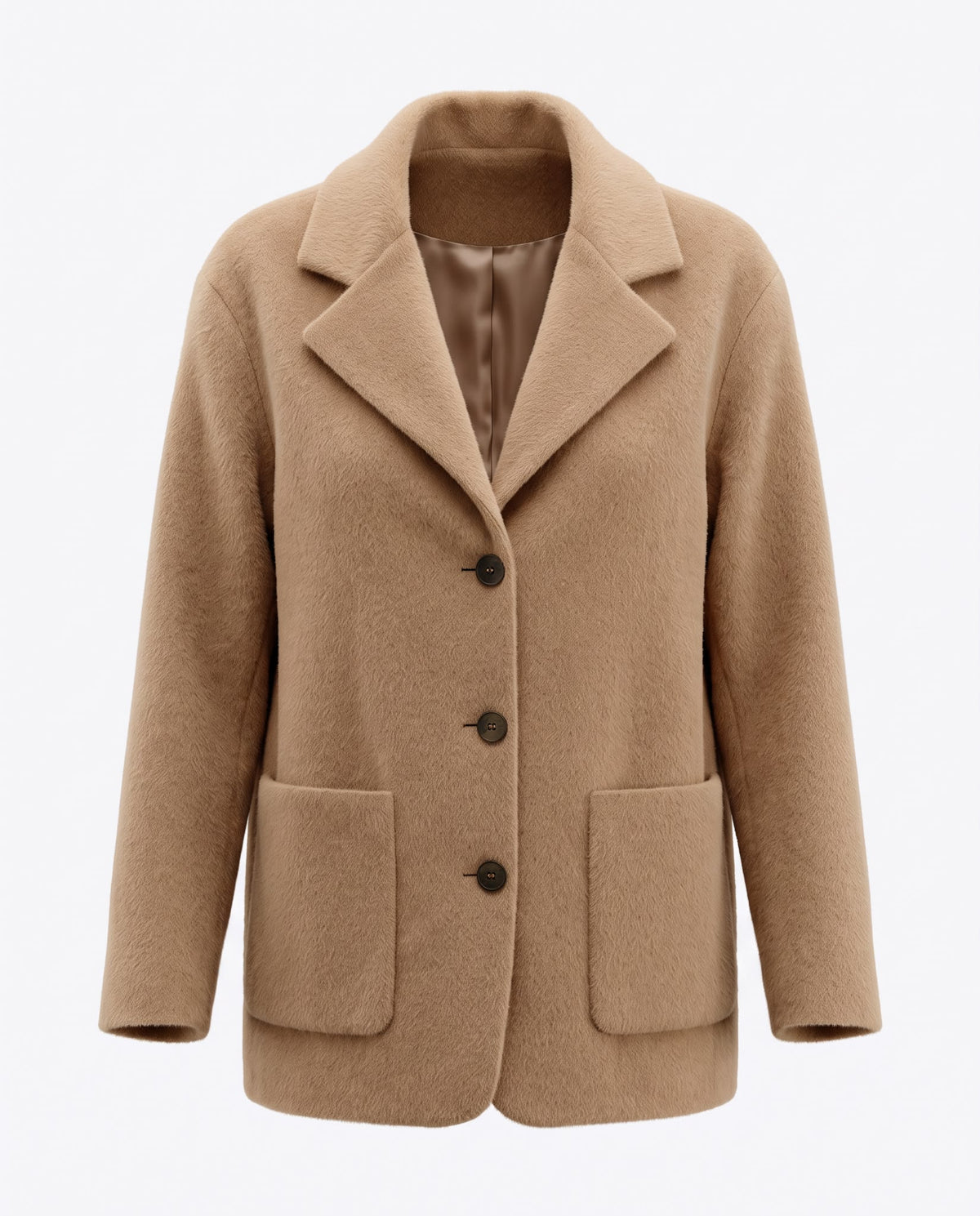 Toptan Astarlı Kumaş Kaban Ceket Camel