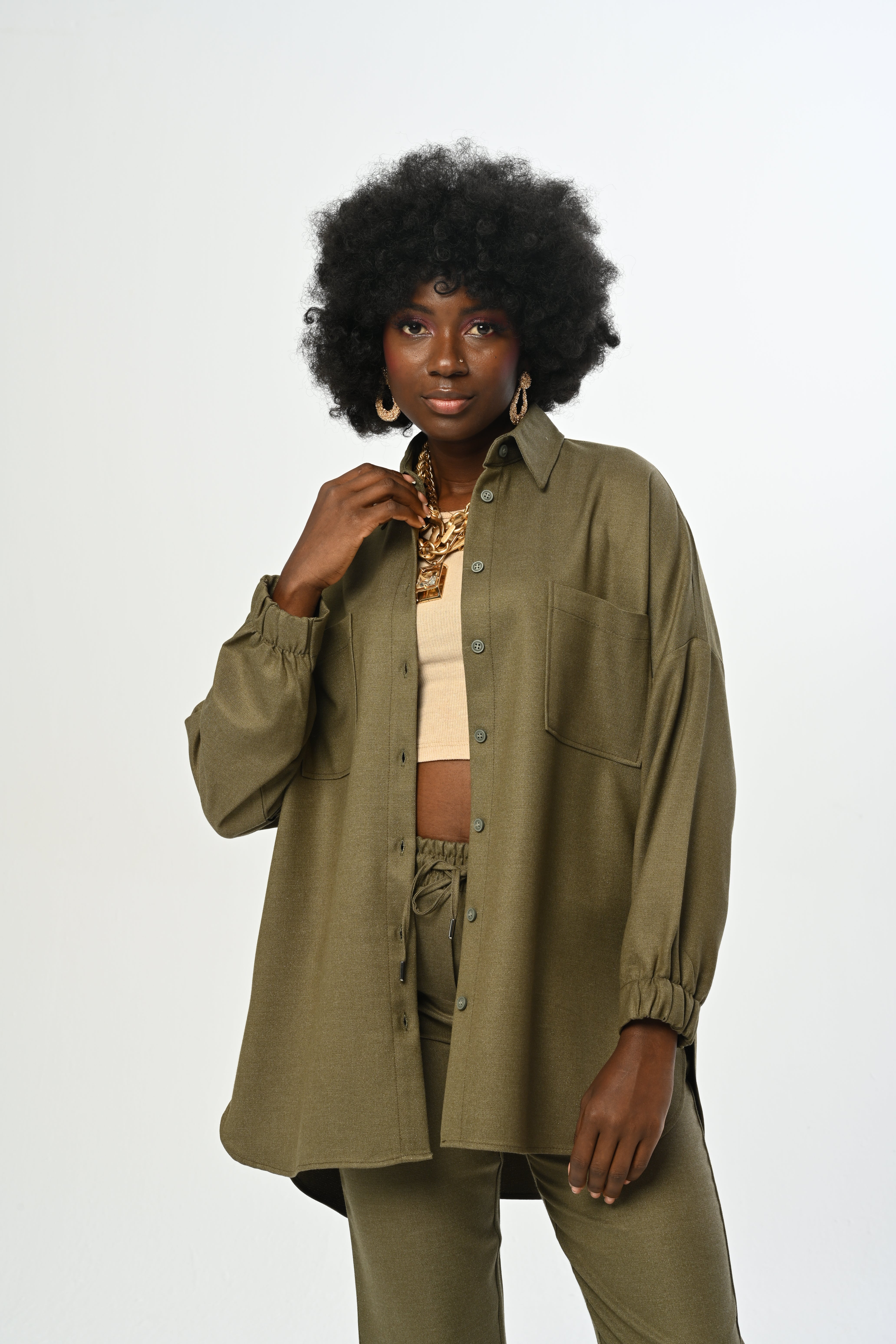 SHIRT - 34135 KHAKI