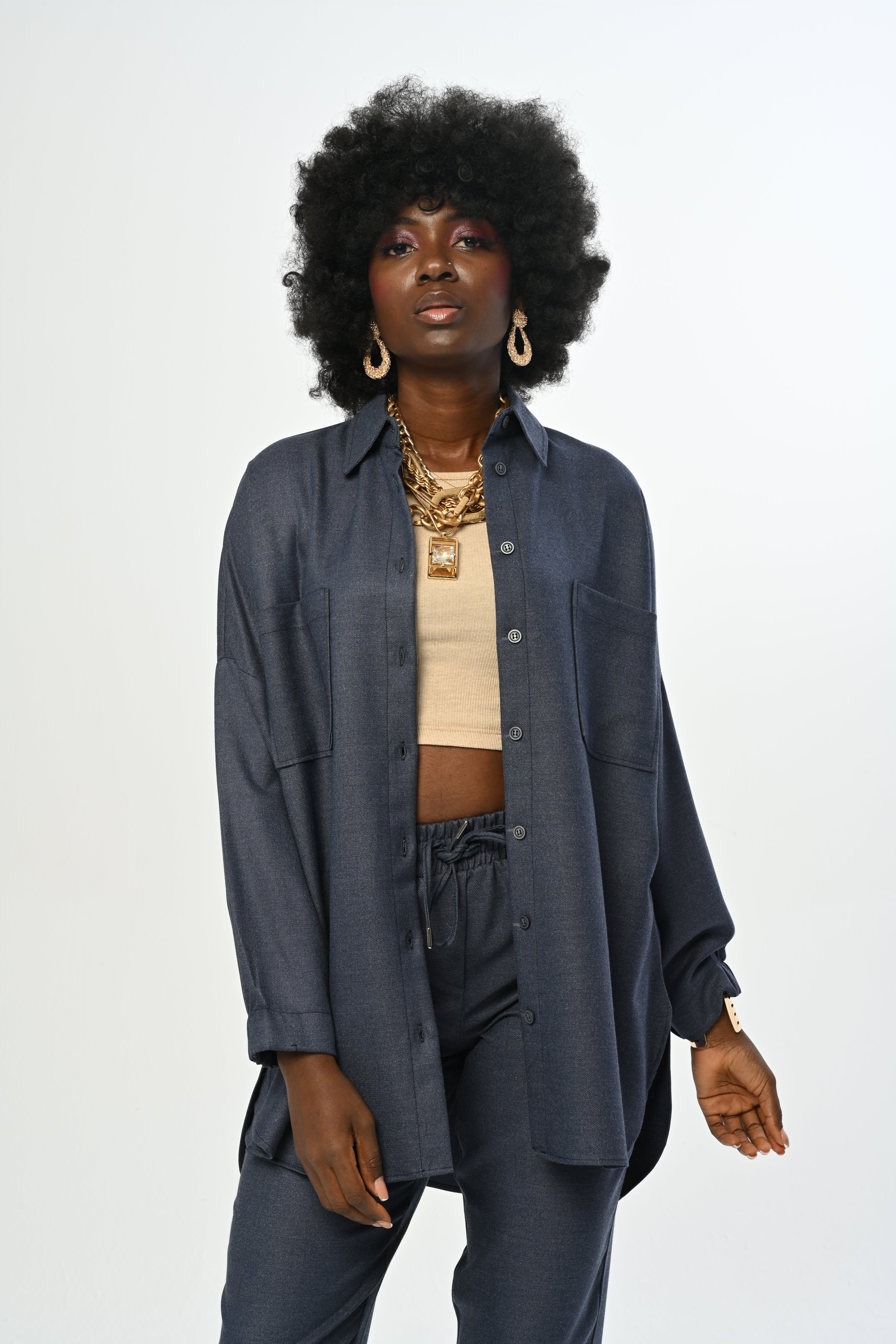 SHIRT - 34135 NAVY BLUE