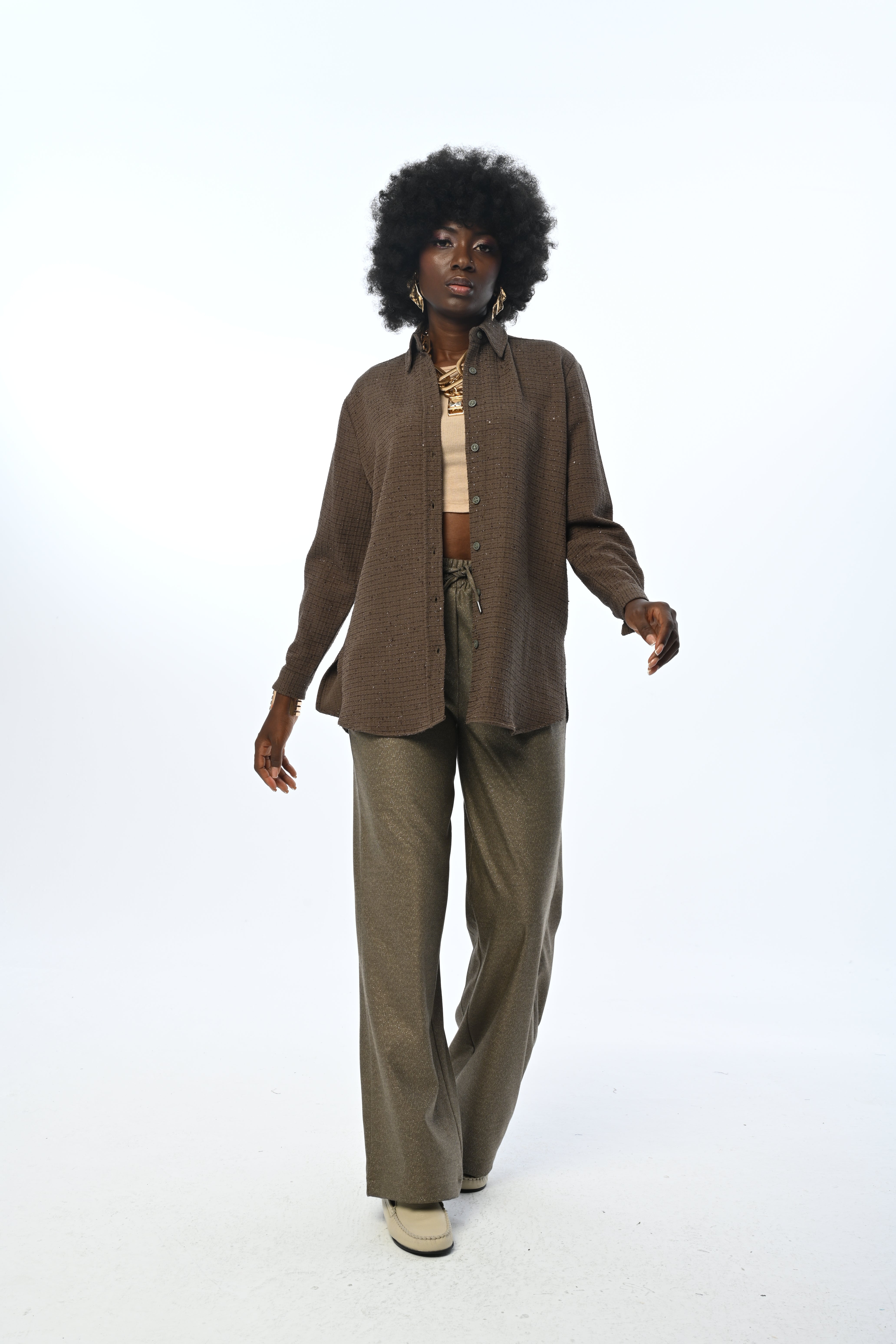 SHIRT - 34176 KHAKI