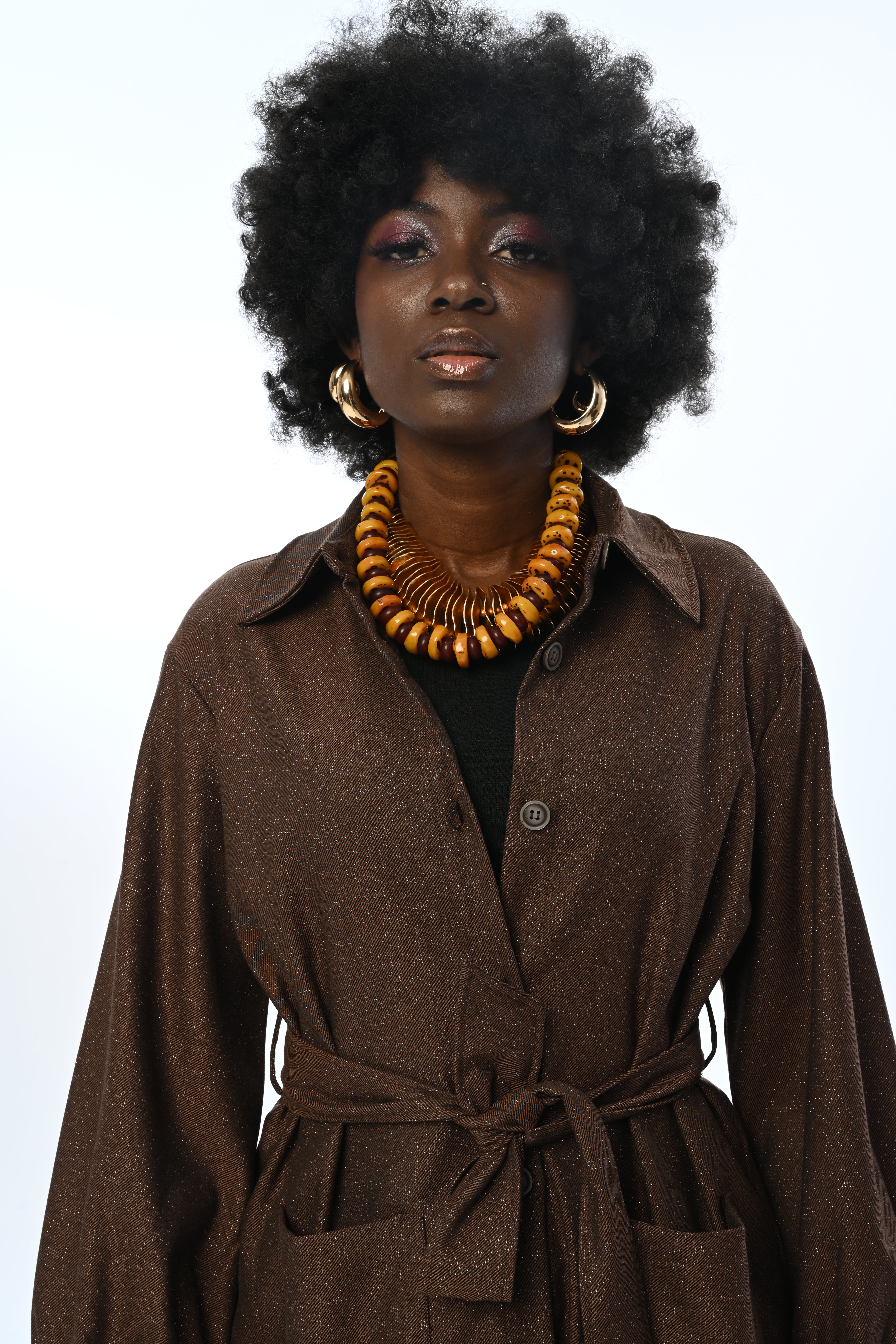 SHIRT - 34183 BROWN