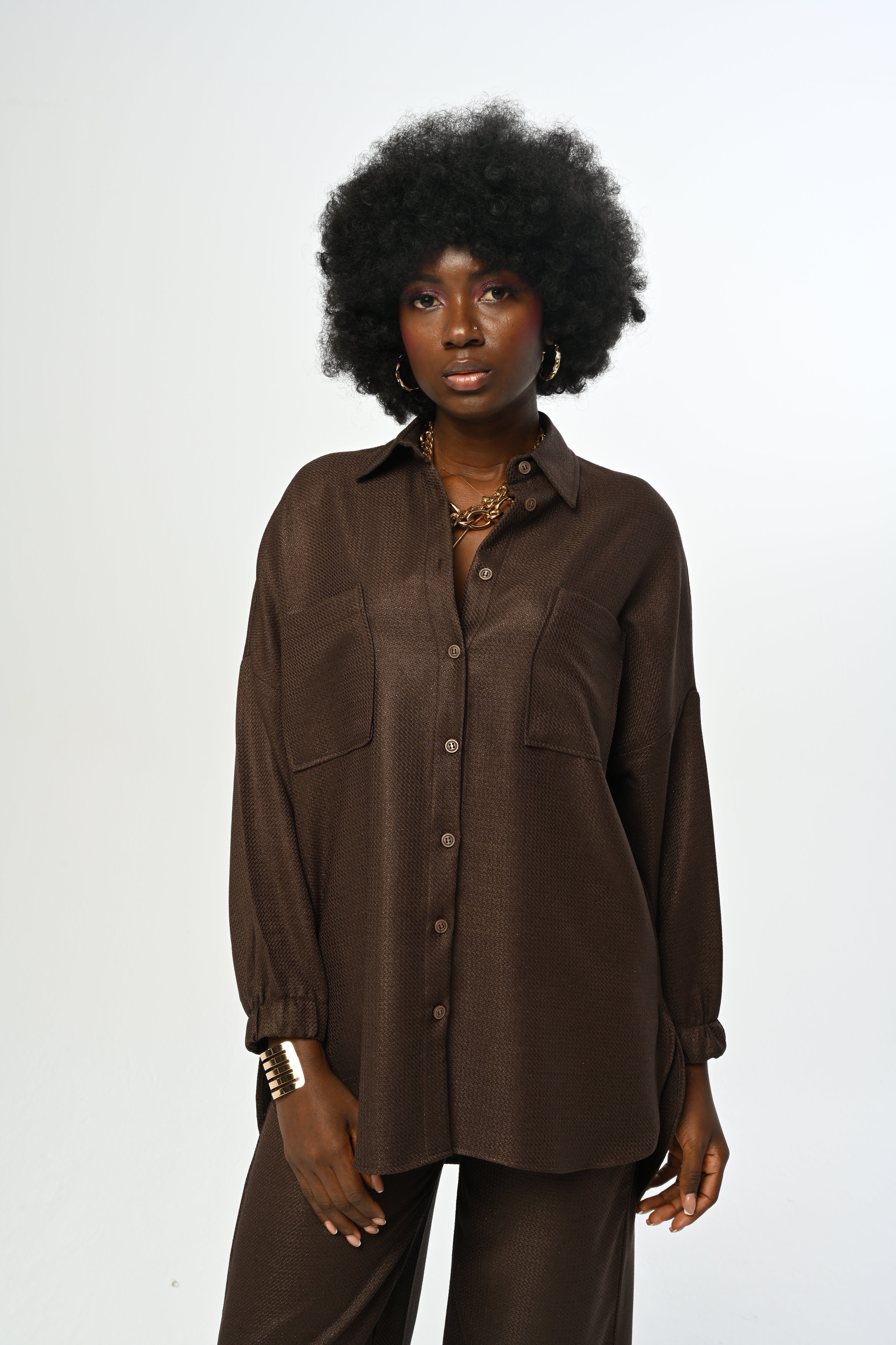 SHIRT - 34184 BROWN