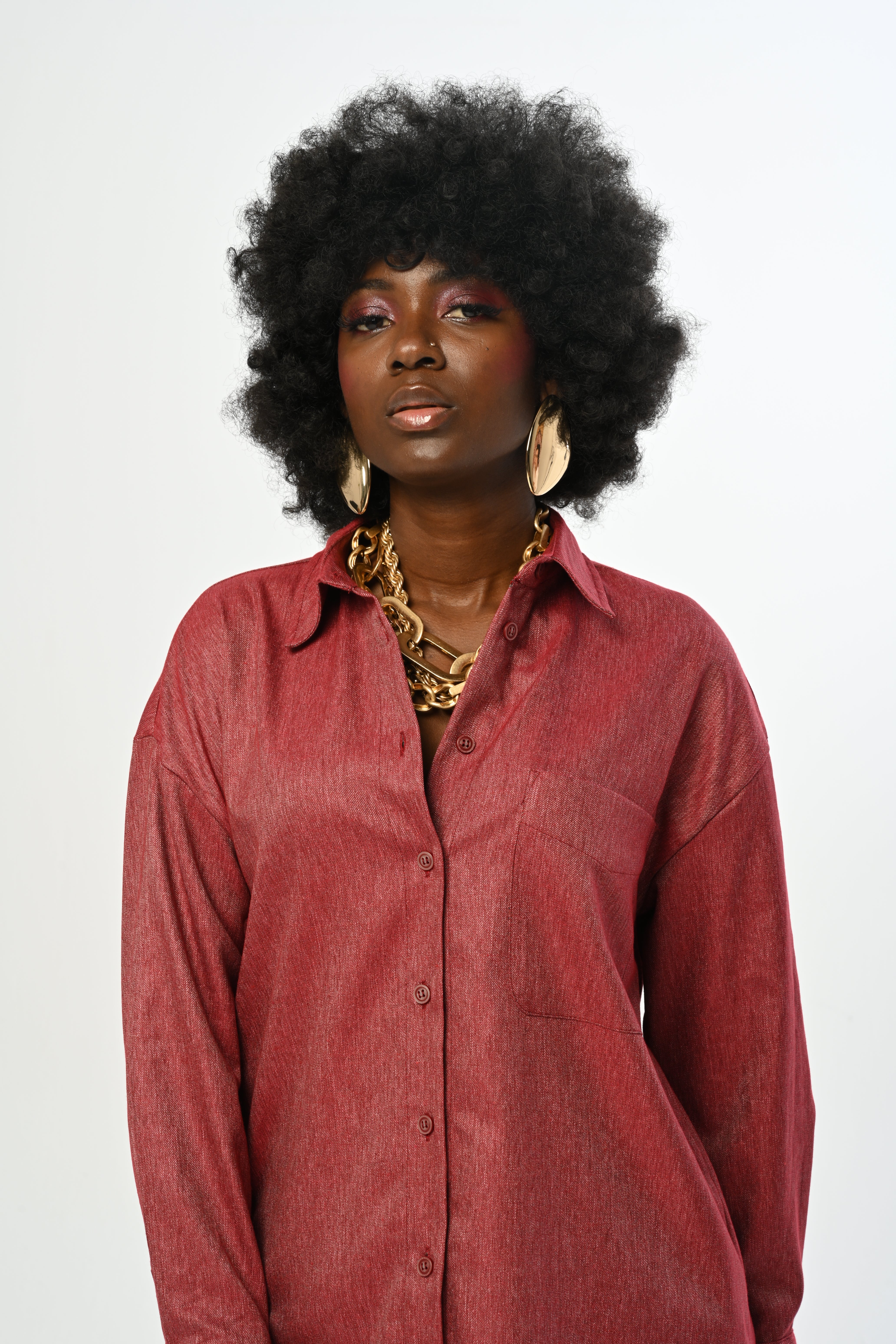 SHIRT - 34200 CLARET RED