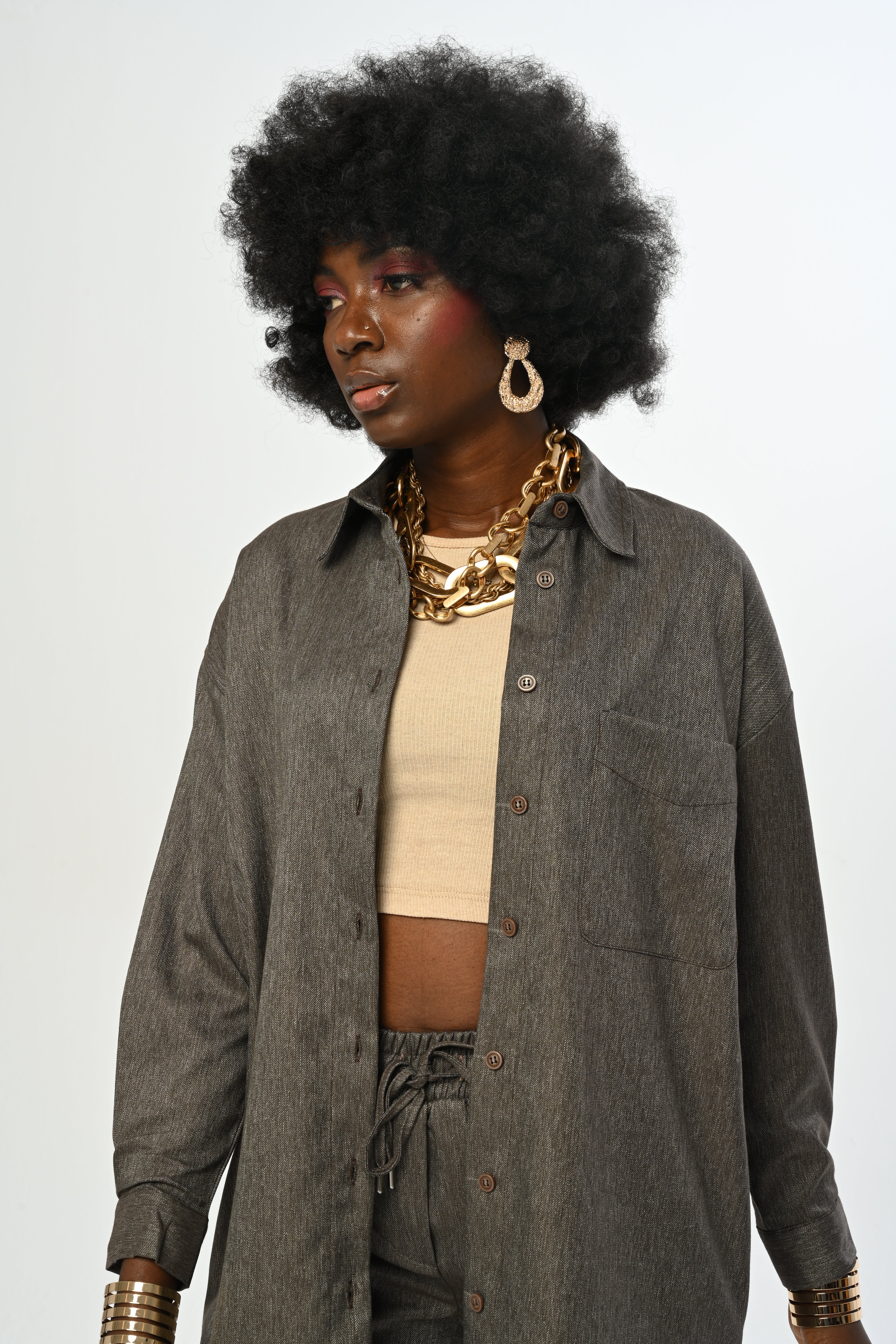 SHIRT - 34200 BROWN