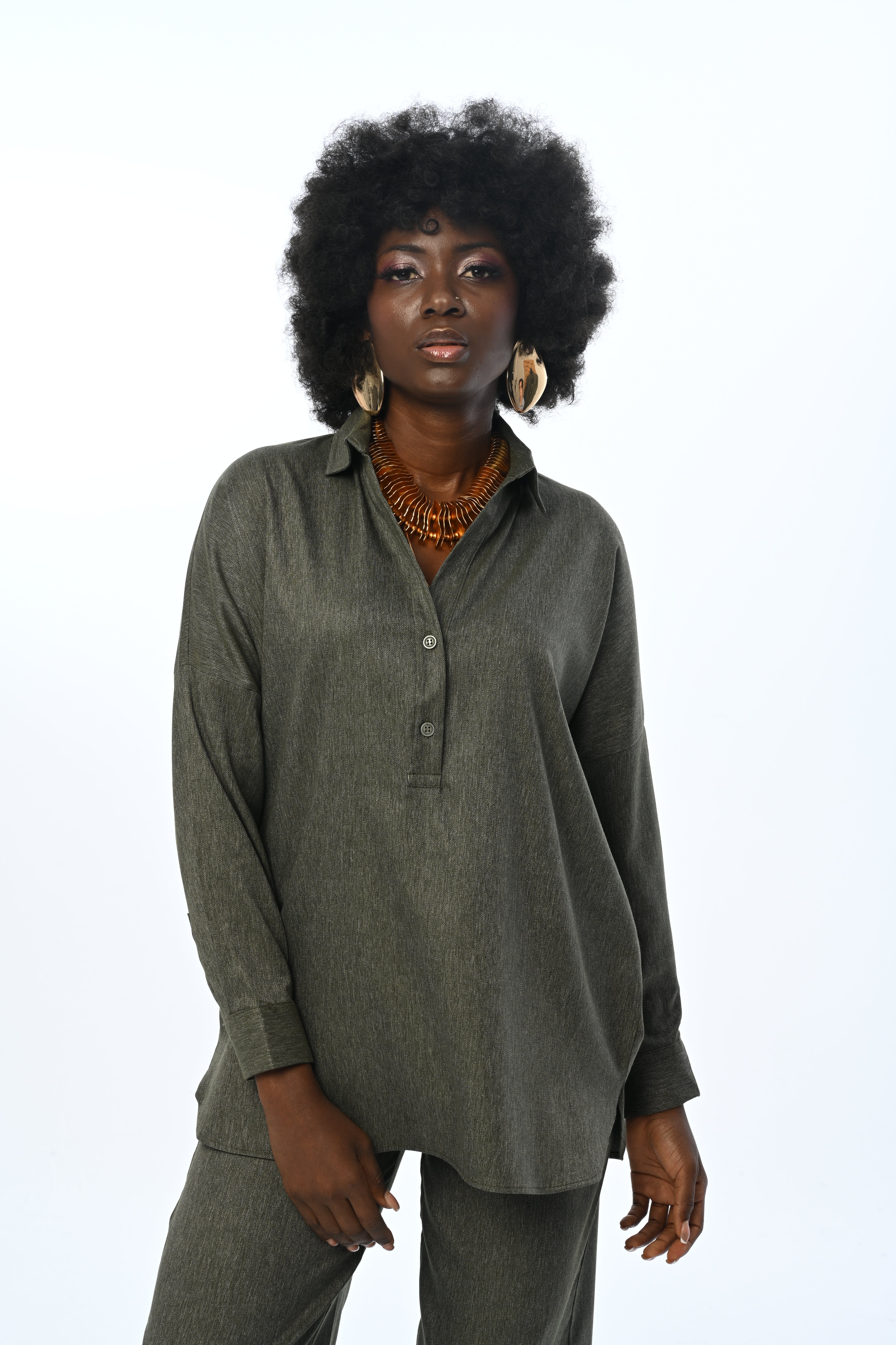 SHIRT - 34201 KHAKI