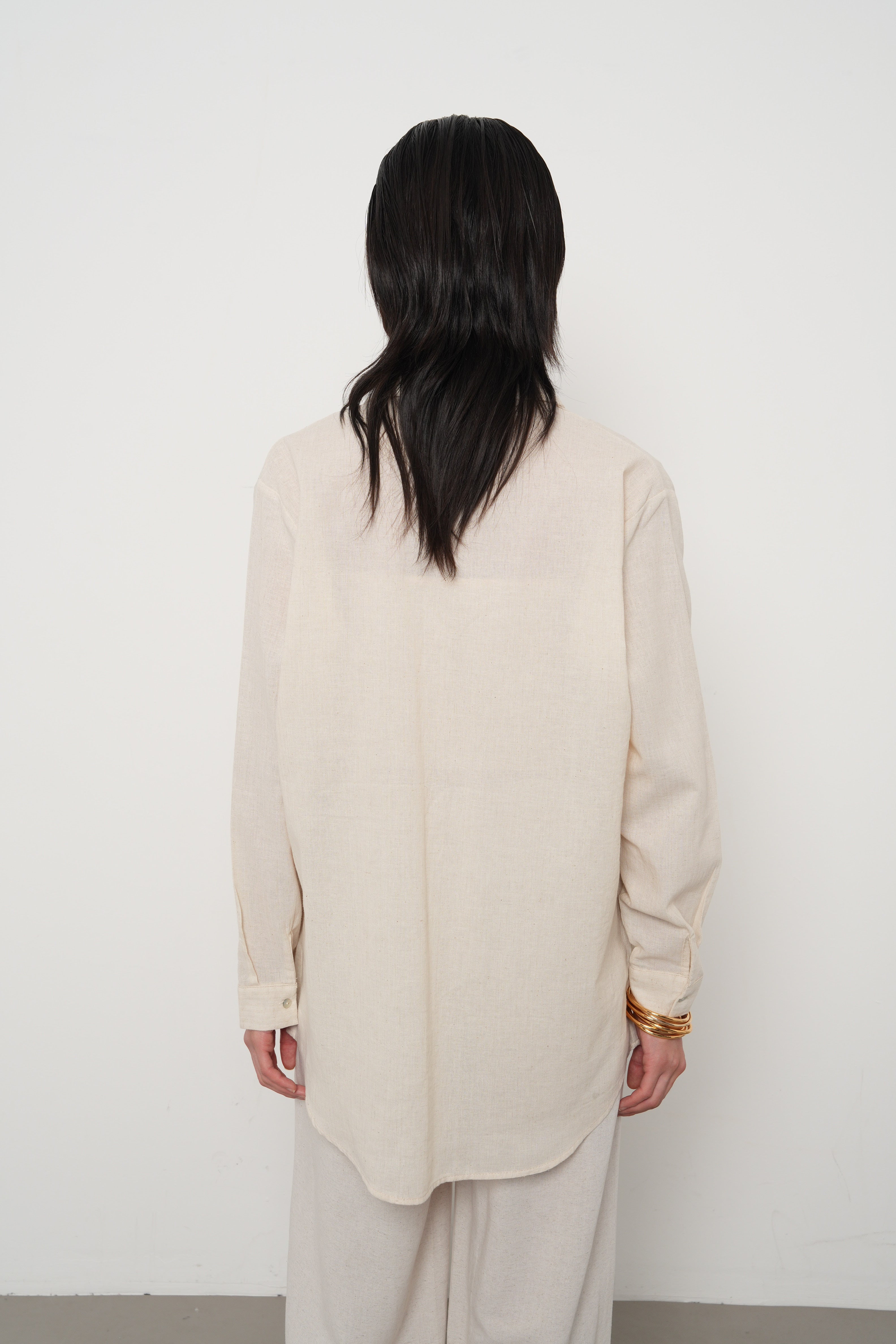 Orfeonegro Nakış İşlemeli Oversize Gömlek