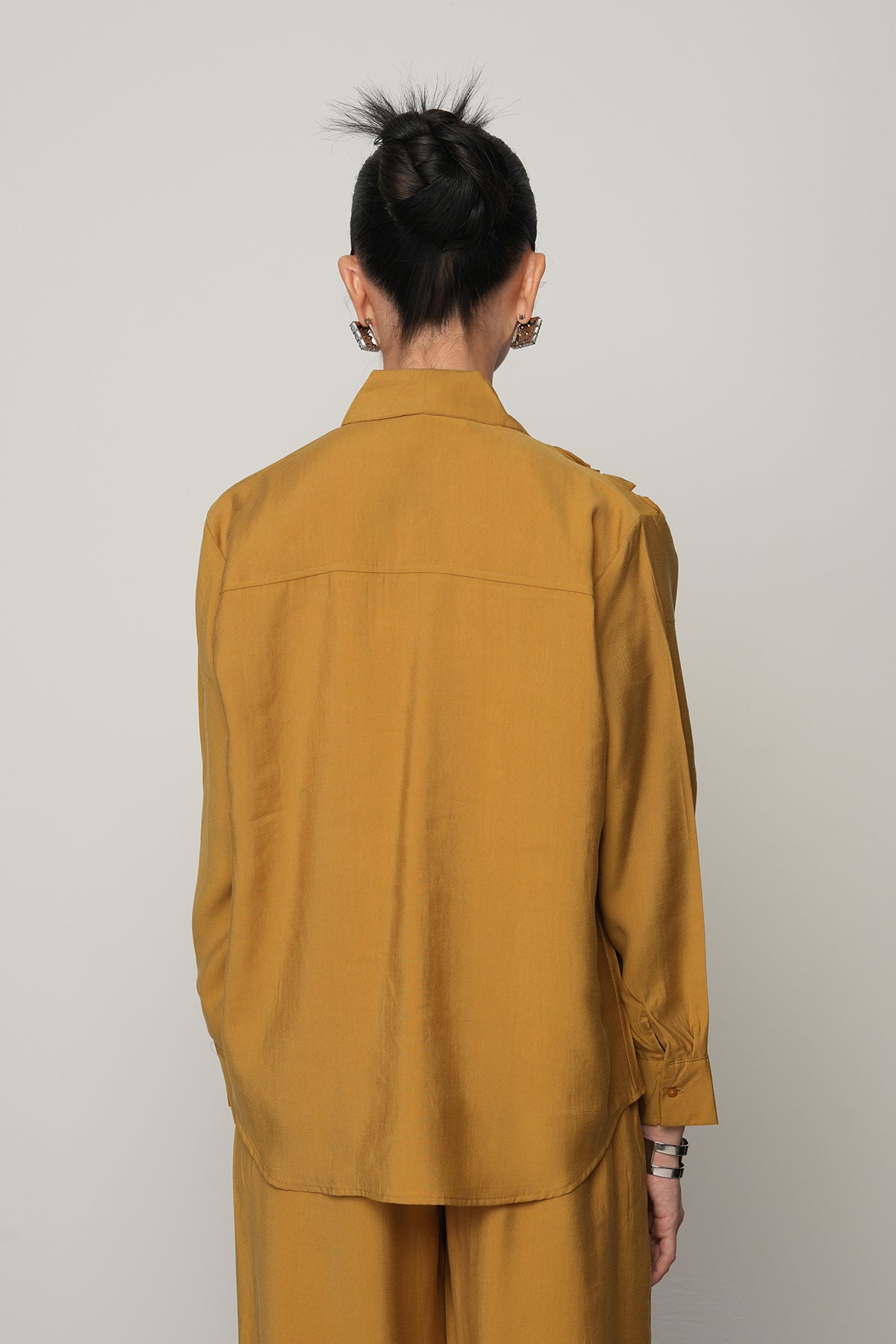 Toptan Gül ve Taş İşlemeli Kadın Gömlek – %90 Tencel Kumaş 34541 Kimyon