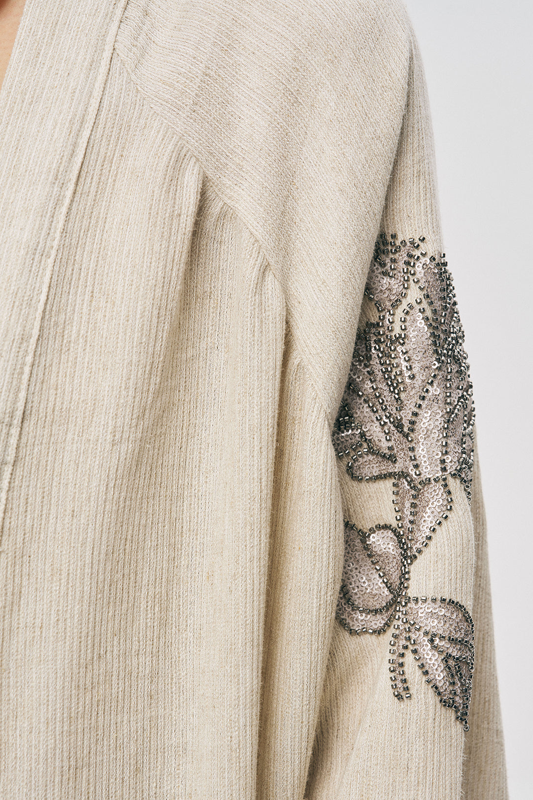 Orfeonegro Zarif Nakış Detaylı Oversize Kimono