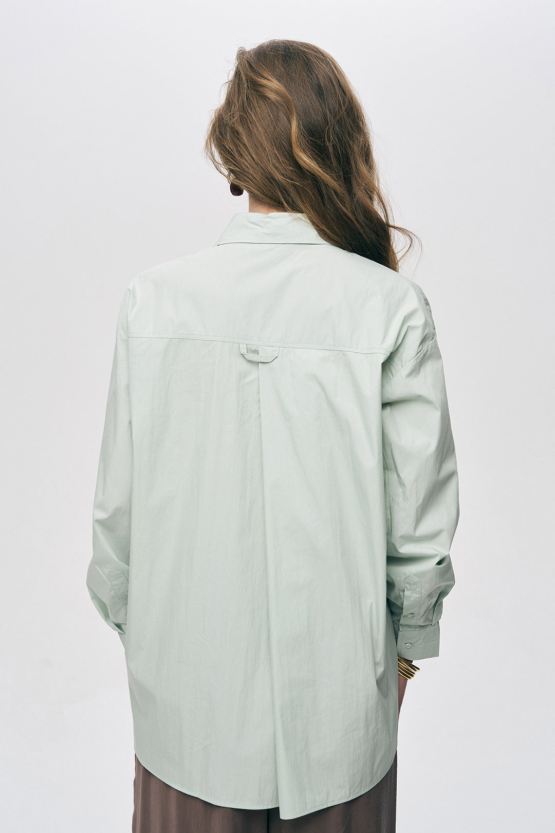 Orfeonegro Tek Cepli Oversize Mint Gömlek