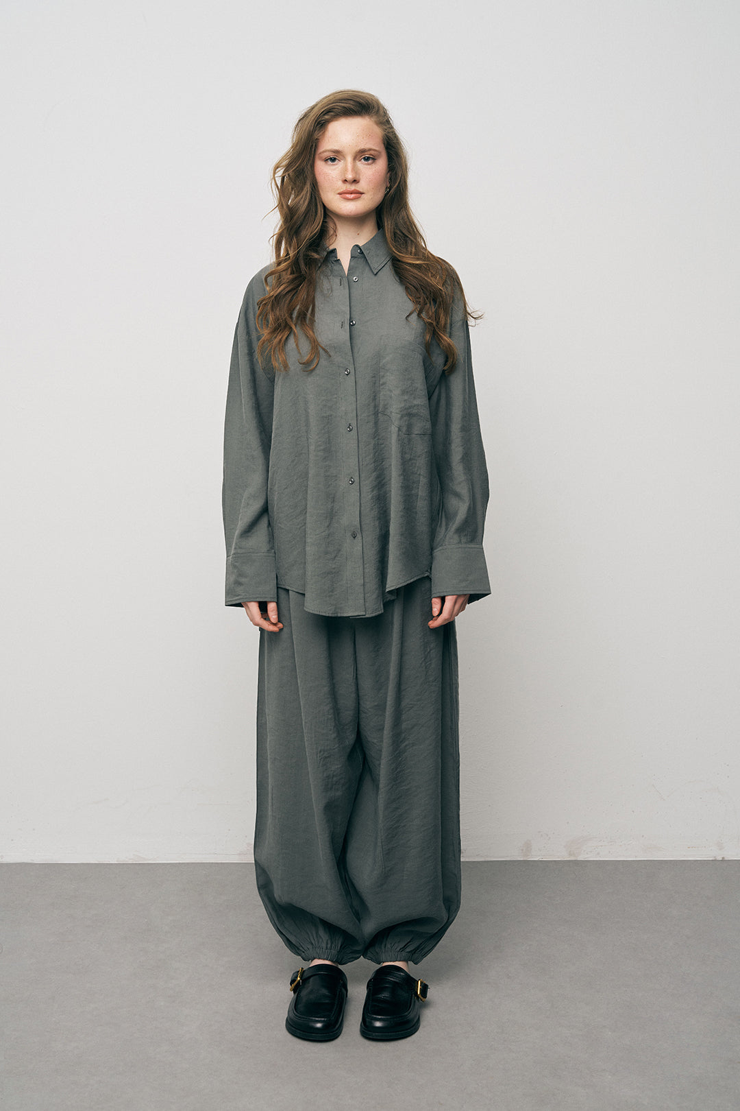 Orfeonegro Cep Detaylı Haki Basic Gömlek