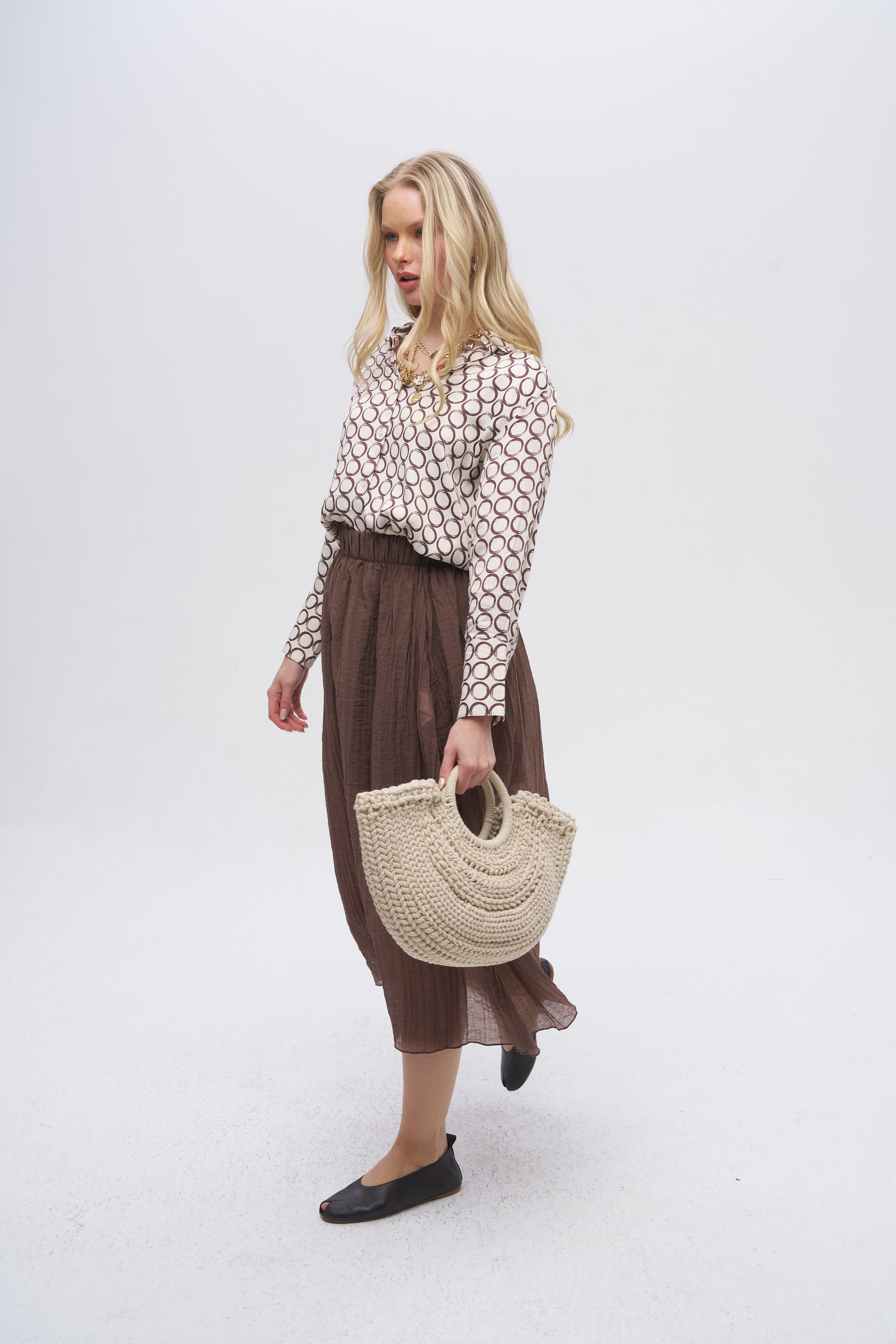 Halka Desenli Gömlek