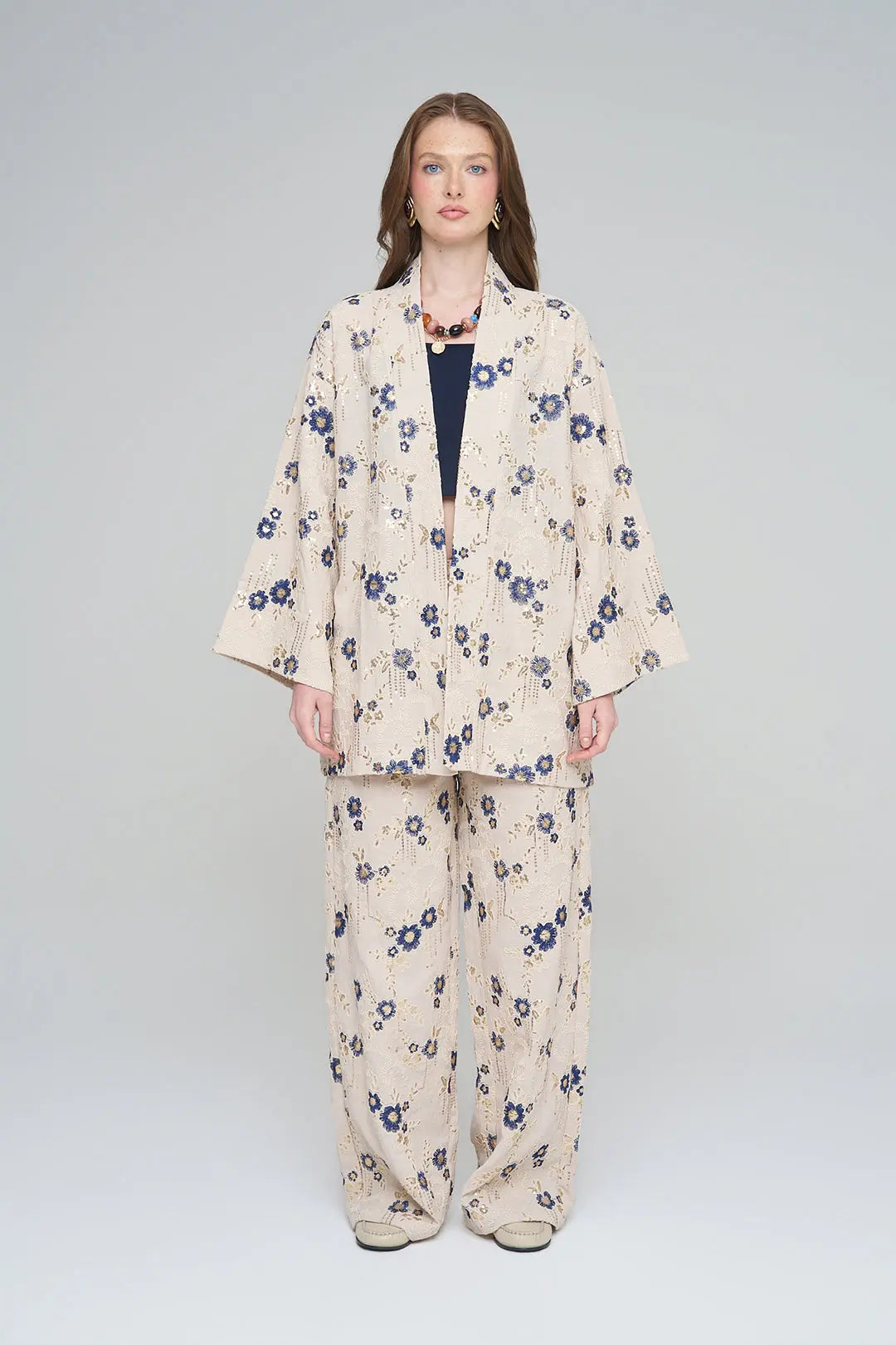 Nakışlı ve Payetli Tasarım Kimono Laci ORFEONEGRO