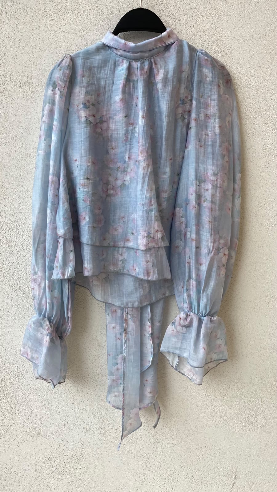 Toptan Çiçek Desenli Tencel Bluz