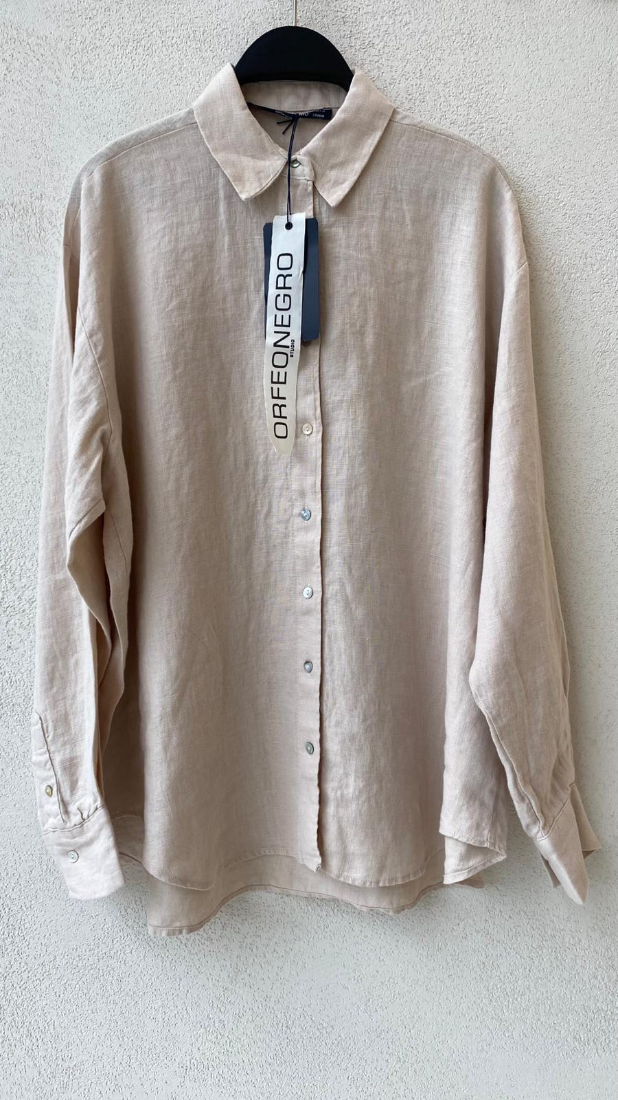 Toptan Oversize Keten Kadın Gömlek - %100 Keten
