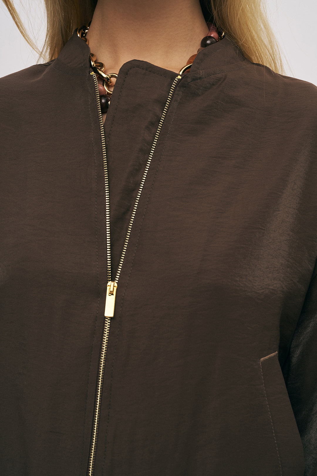 Toptan Kadın Fermuarlı Bomber Ceket