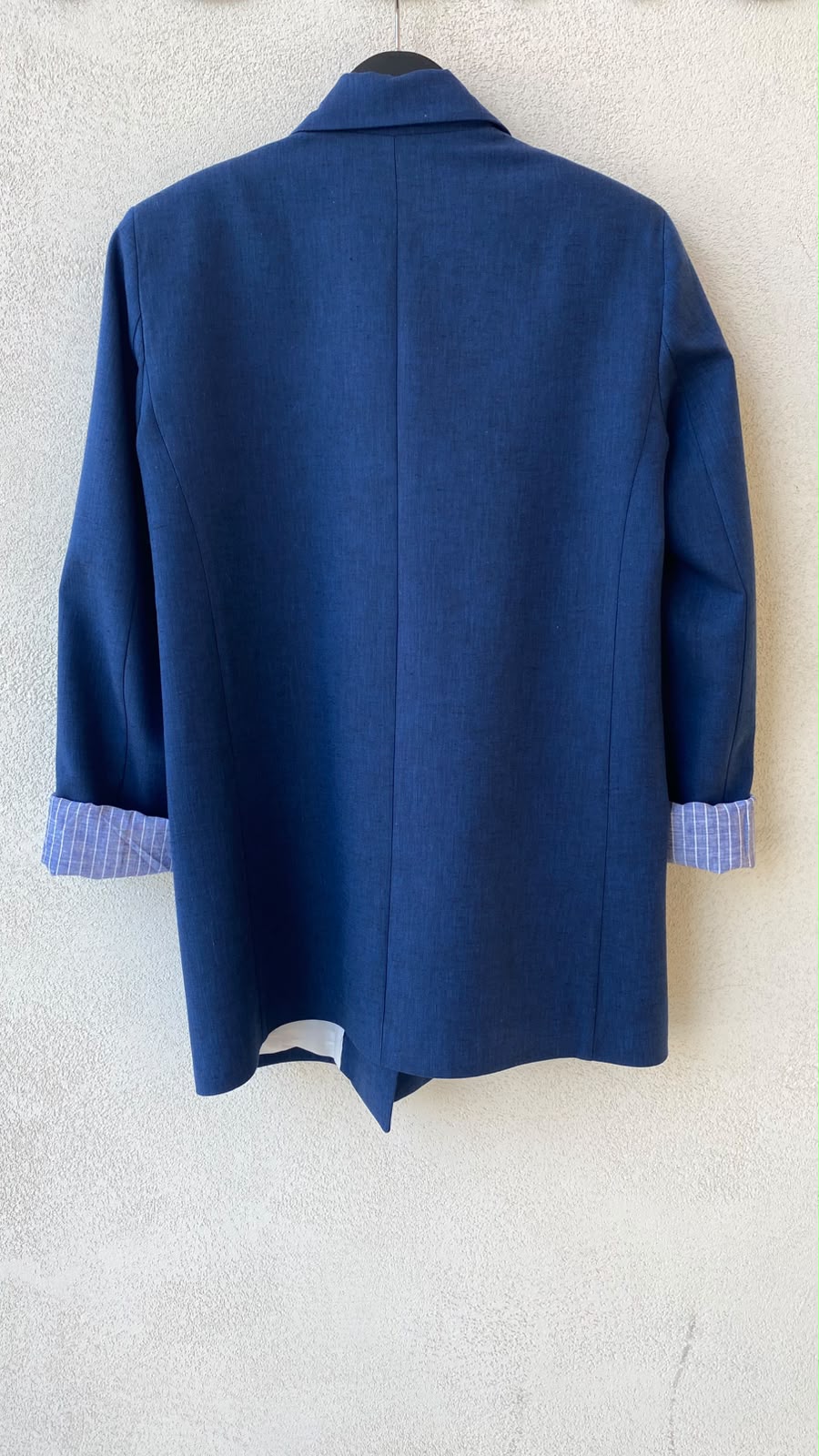 Toptan Keten Karışımlı Astarlı Laci Kadın Blazer Ceket